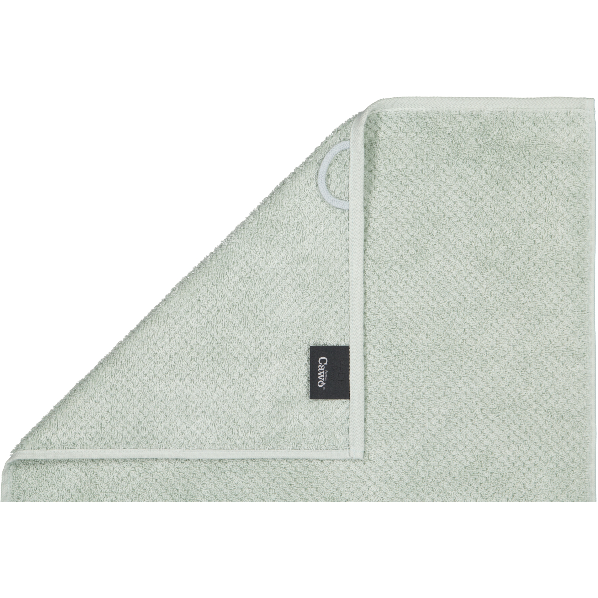 Cawö Handtücher Pure 6500 - Farbe: eukalyptus - 450 - Gästetuch 30x50 cm