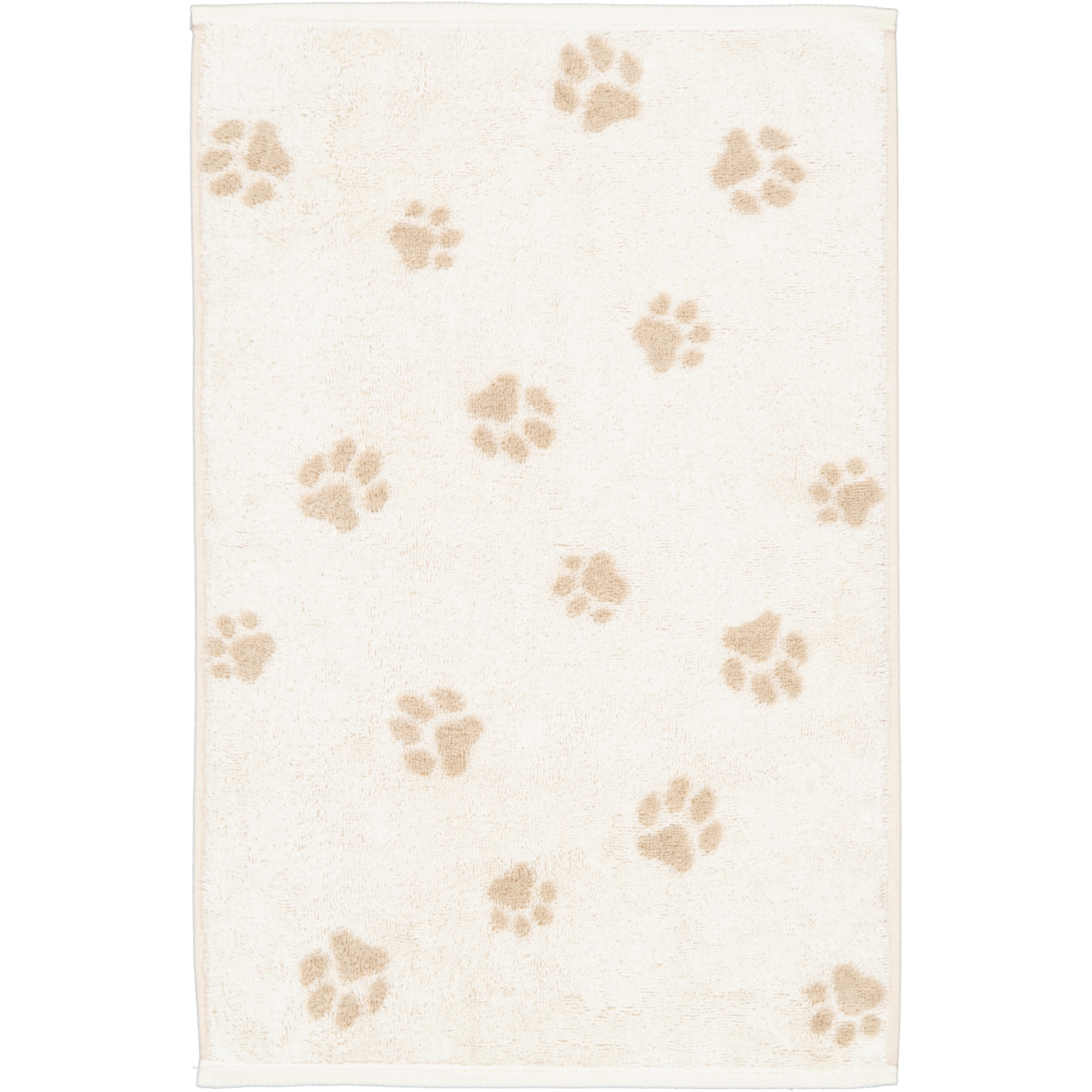 Cawö Handtücher WE LOVE DOGS Paws 6247 Natur-Beige - 33 - Gästetuch 30x50 cm