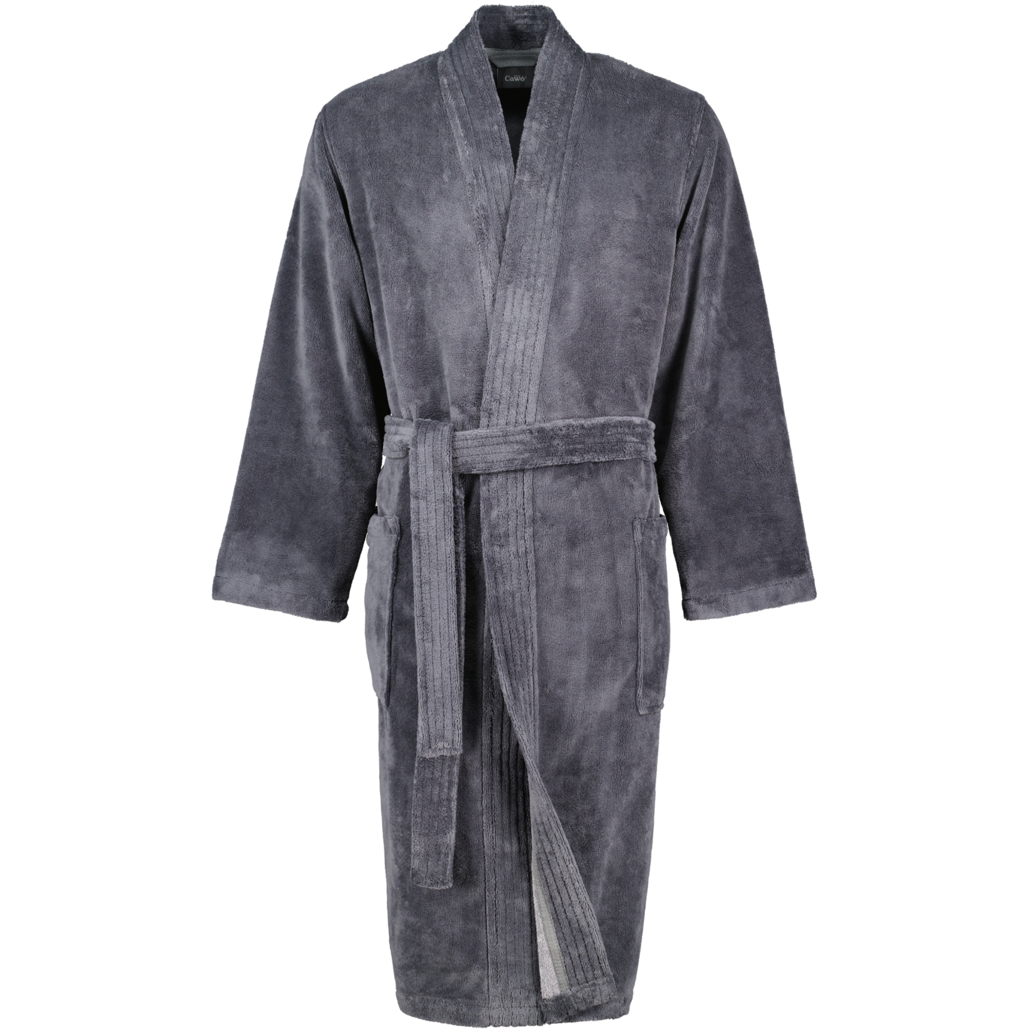 Cawö Home Herren Bademantel Kimono 800 - Farbe: anthrazit - 71 (807) - M