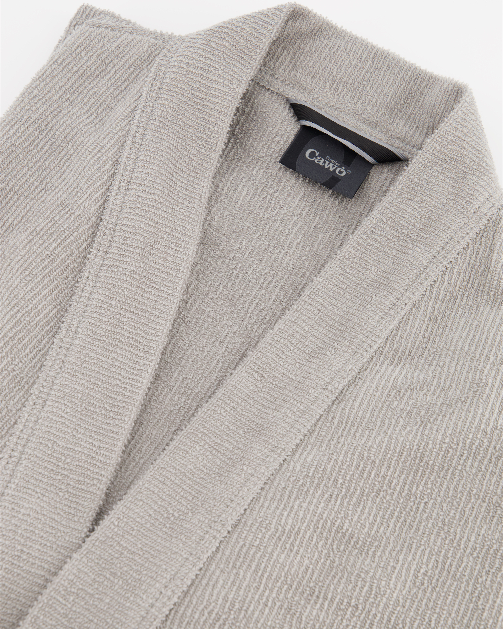 Cawö Bademäntel Herren Kimono Struktur 5509 stein - 727