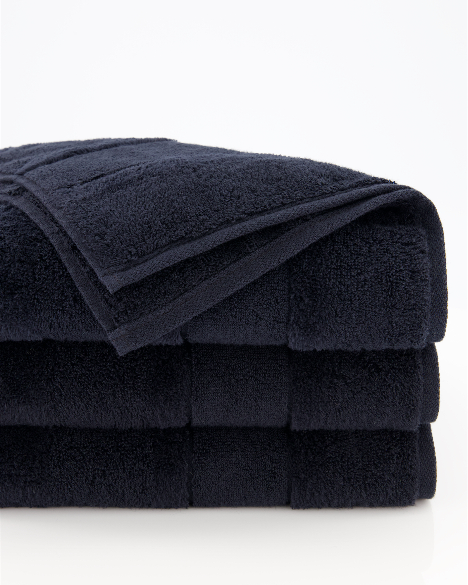 Cawö Handtücher Noblesse2 Uni 1002 schwarz - 906 - Handtuch 50x100 cm