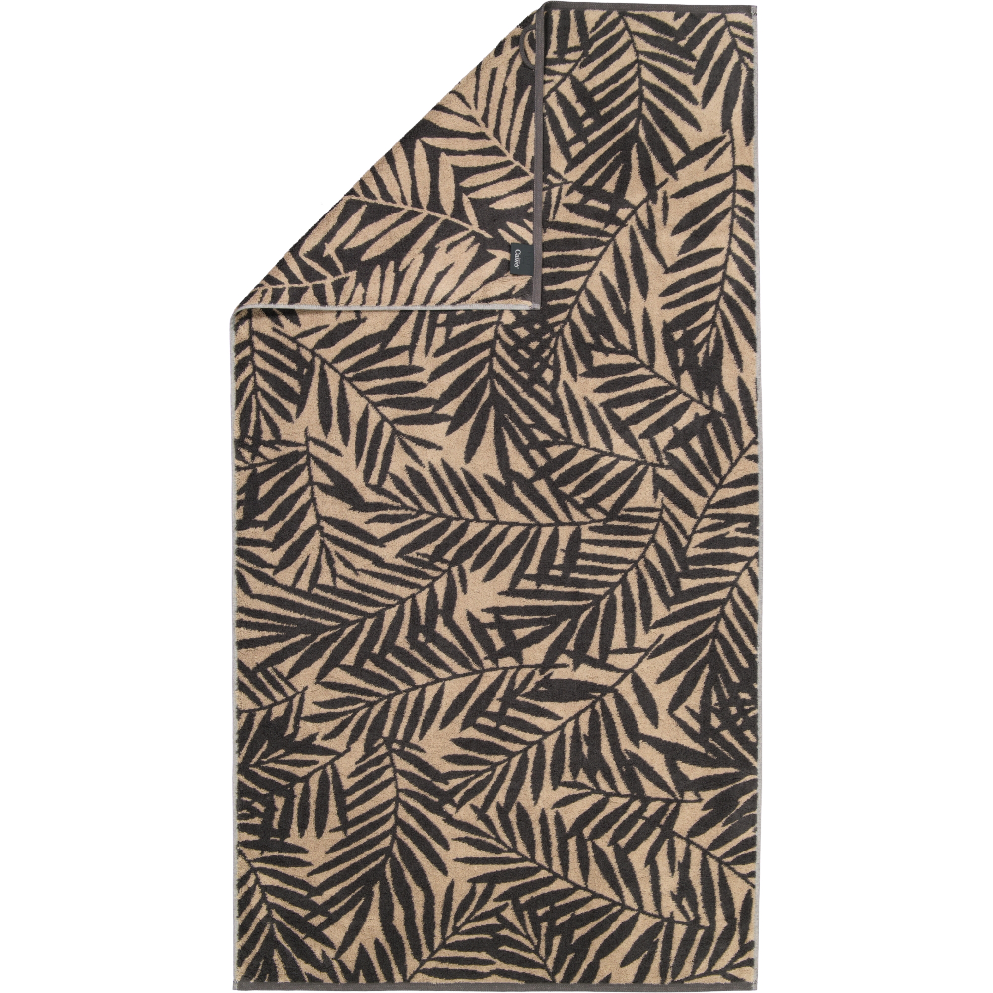 Cawö Handtücher Maison Blätter 6267 basalt - 37 - Duschtuch 70x140 cm
