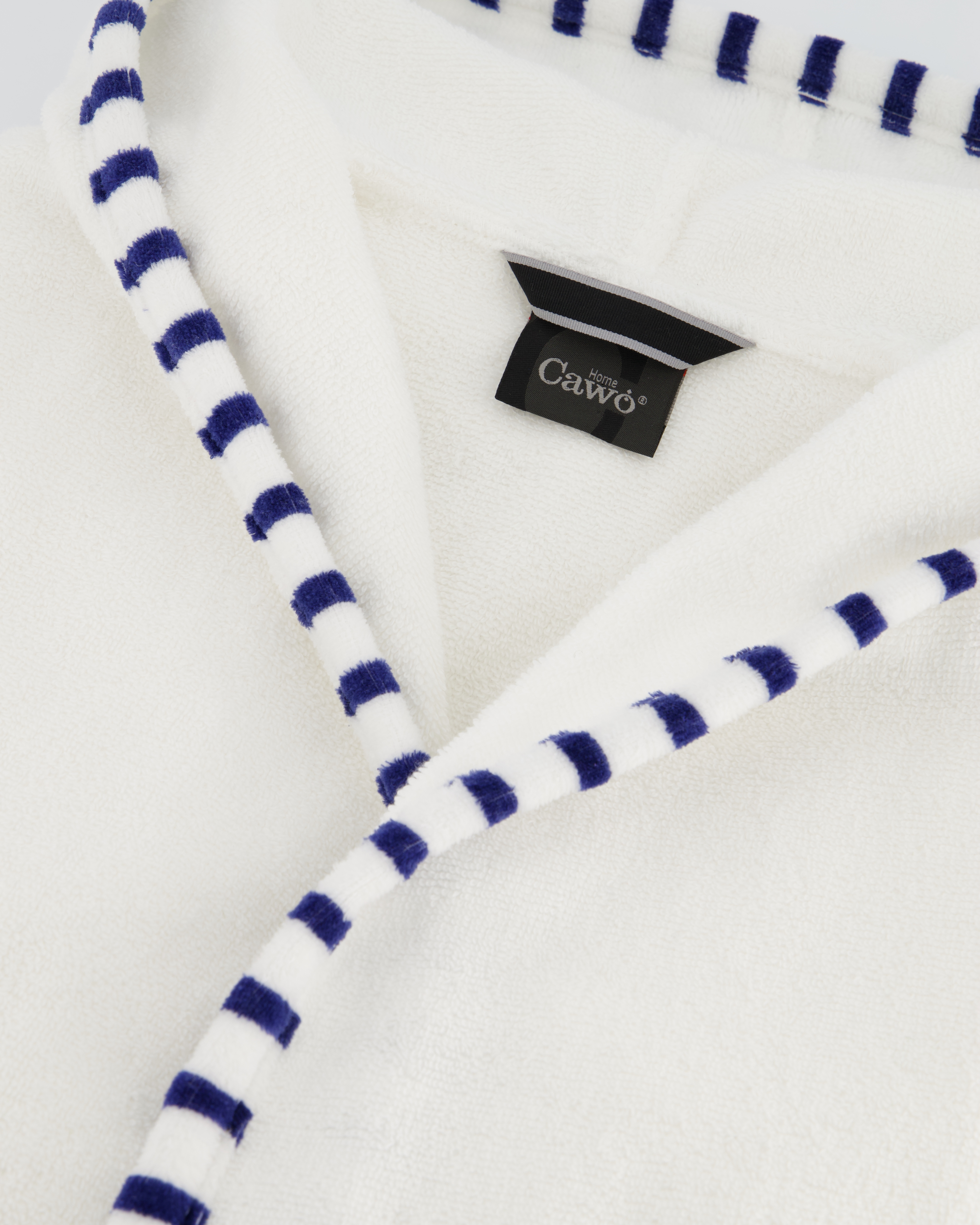 Cawö Home Bademäntel Damen Kapuze Breton 848 weiß - 600