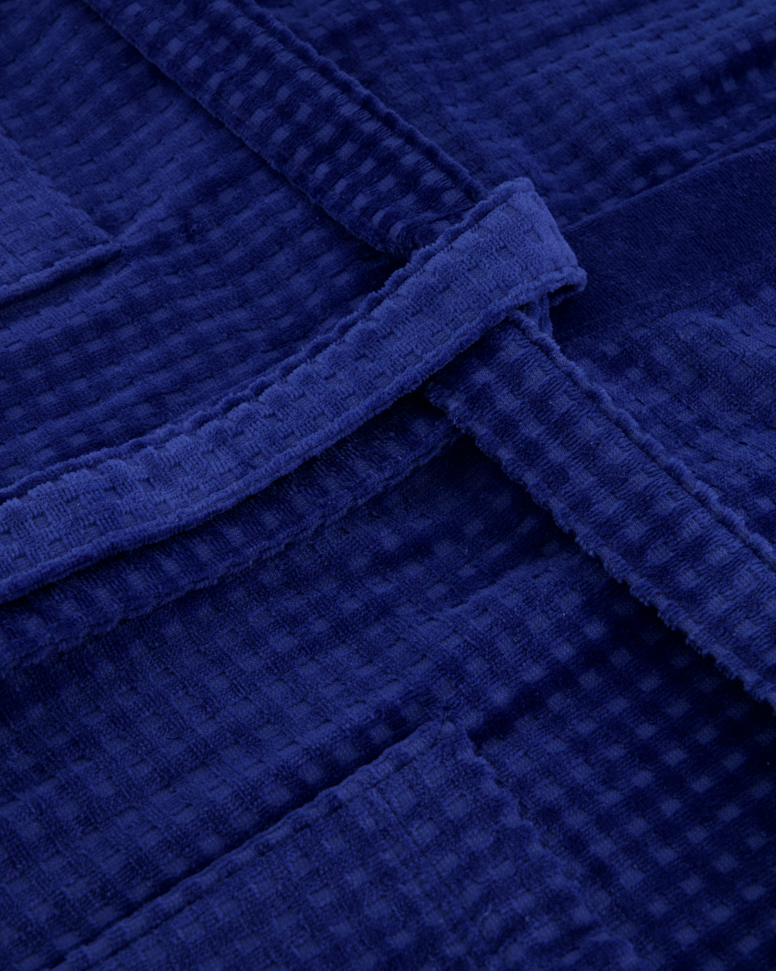 Cawö Herren Bademantel Kimono 3714 - Farbe: saphir - 166 - L
