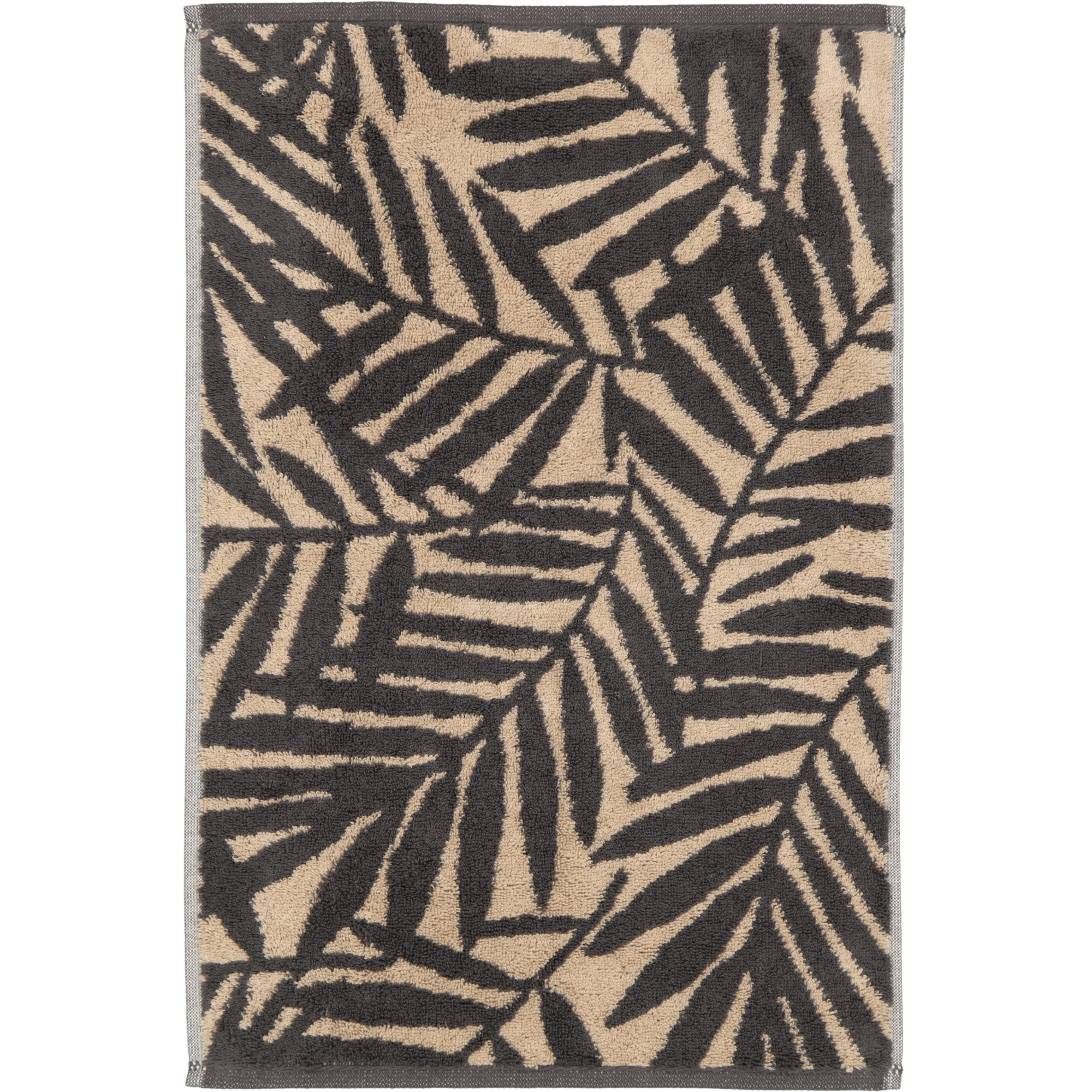 Cawö Handtücher Maison Blätter 6267 basalt - 37 - Gästetuch 30x50 cm