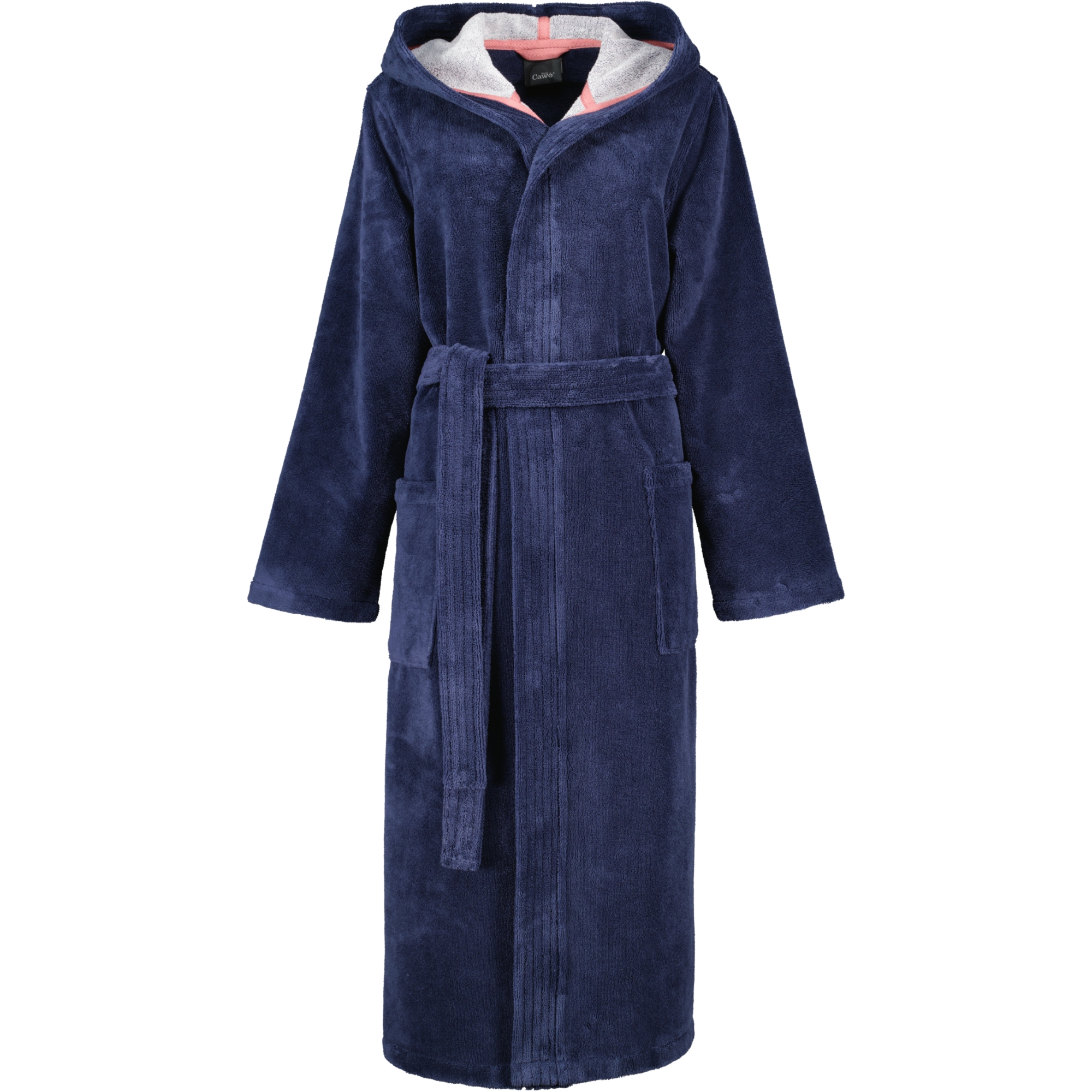 Cawö Home Bademäntel Damen Kapuze Doubleface 830 marine - 12