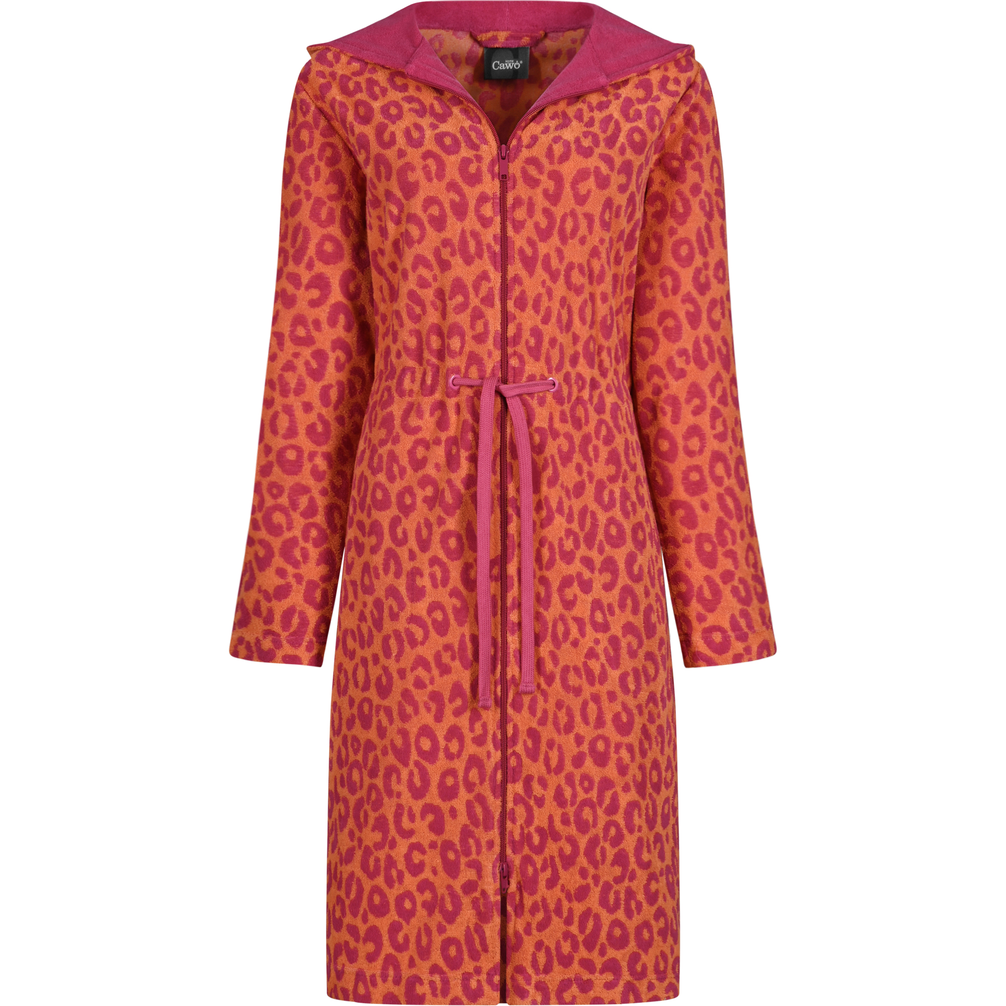 Cawö Home Bademäntel Damen Kurzmantel mit Kapuze Leo 851 pink - 23