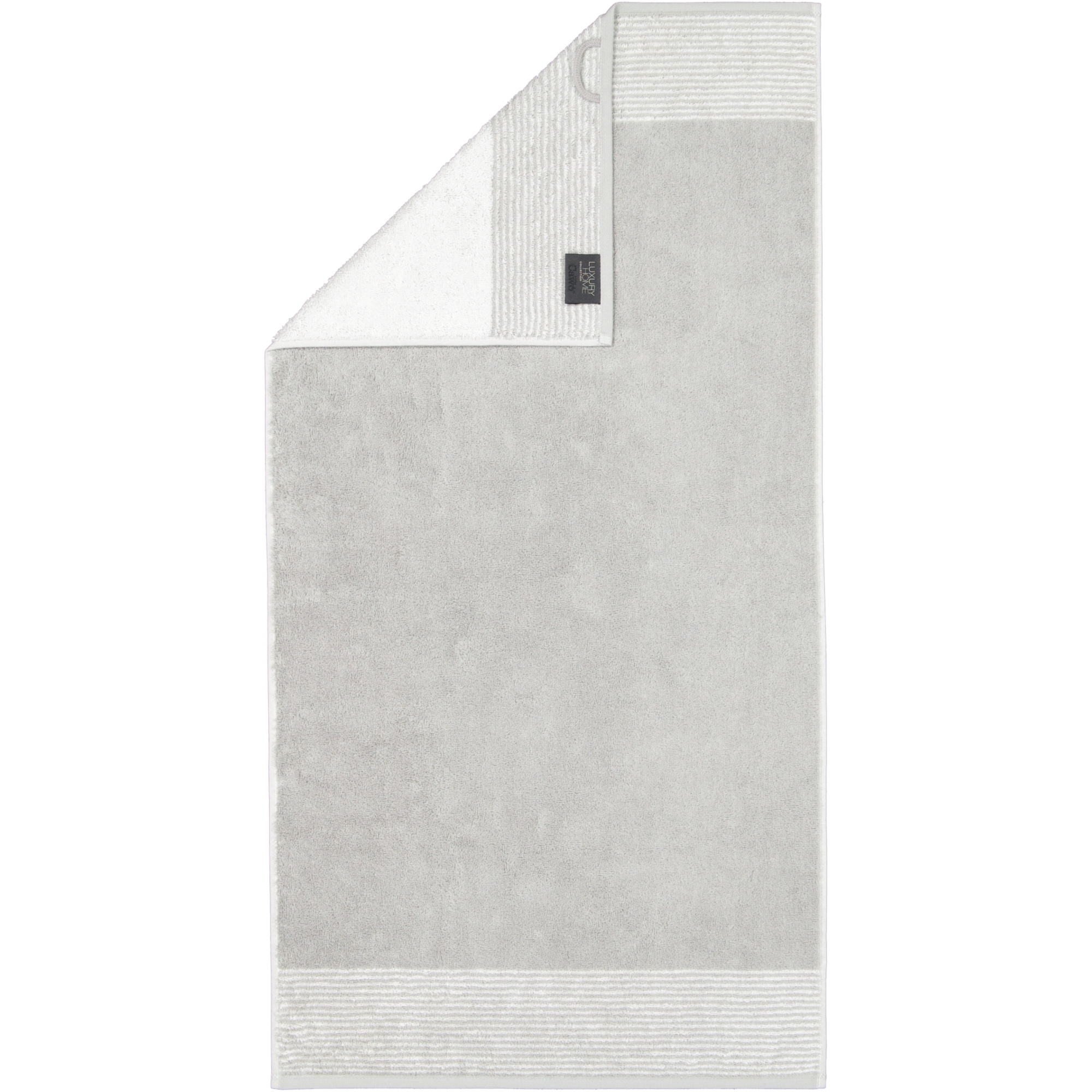 Cawö - Luxury Home Two-Tone 590 - Farbe: platin - 76 - Handtuch 50x100 cm