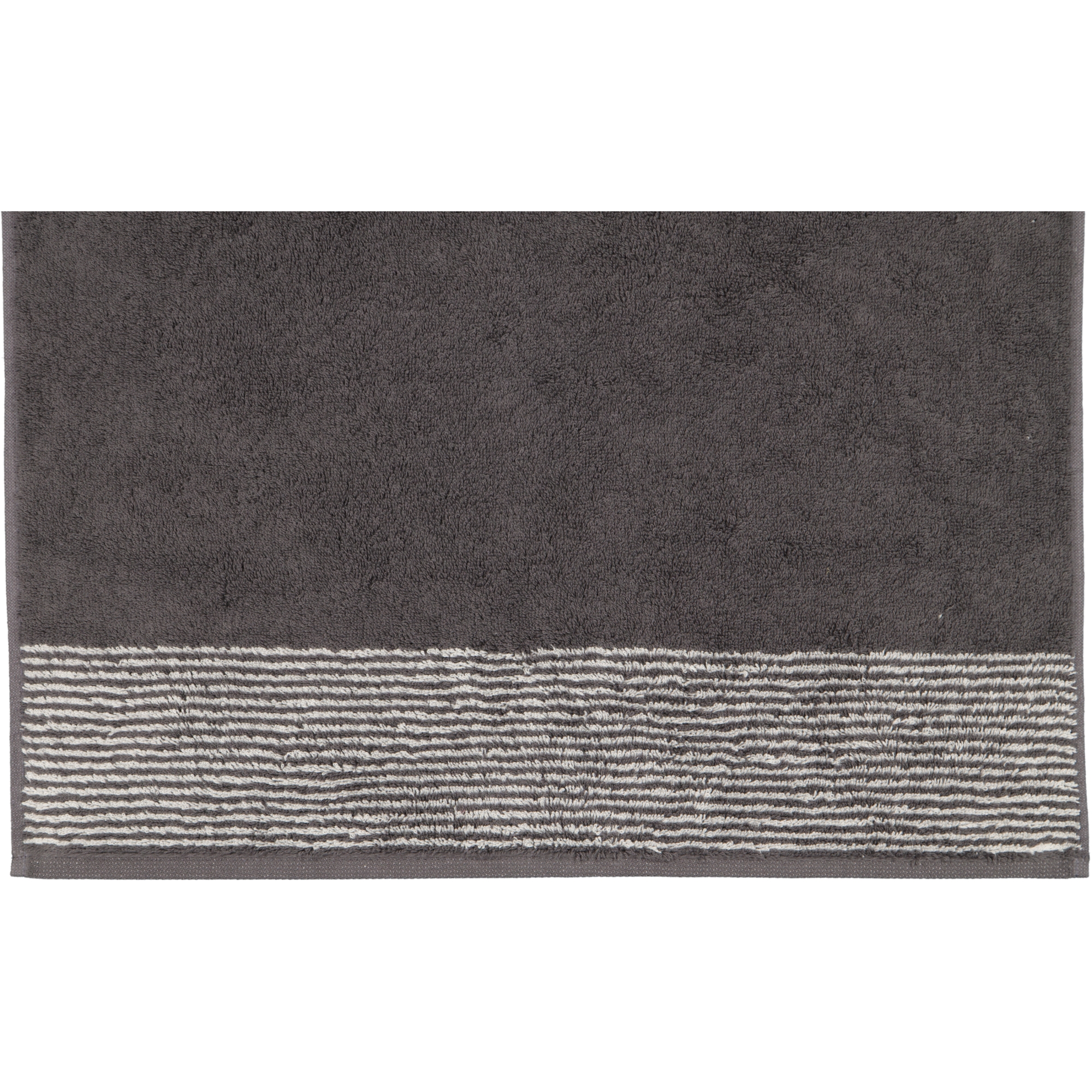 Cawö Handtücher Luxury Home Two-Tone 590 basalt - 73 - Handtuch 50x100 cm