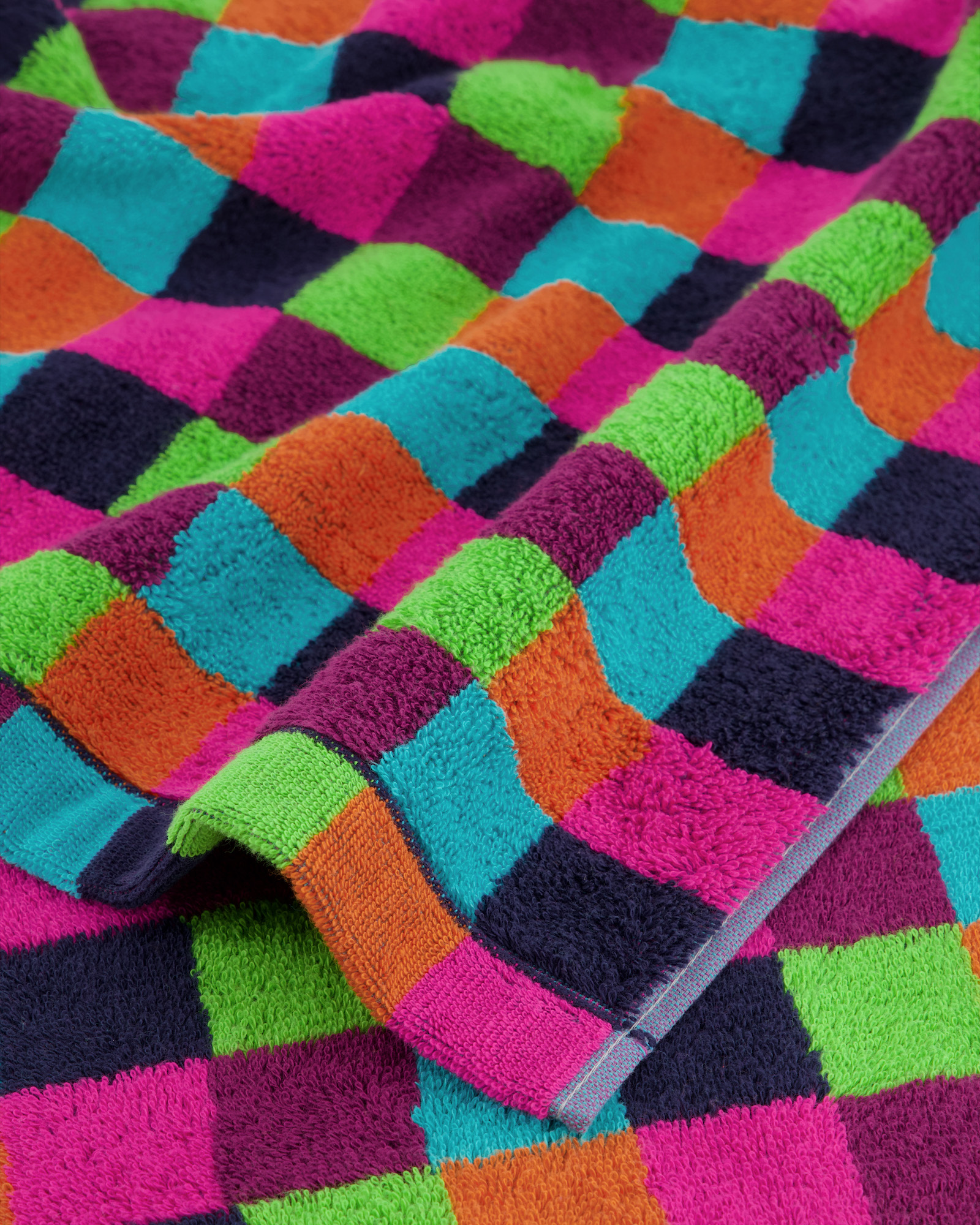 Cawö - Life Style Karo 7047 - Farbe: 84 - multicolor - Gästetuch 30x50 cm