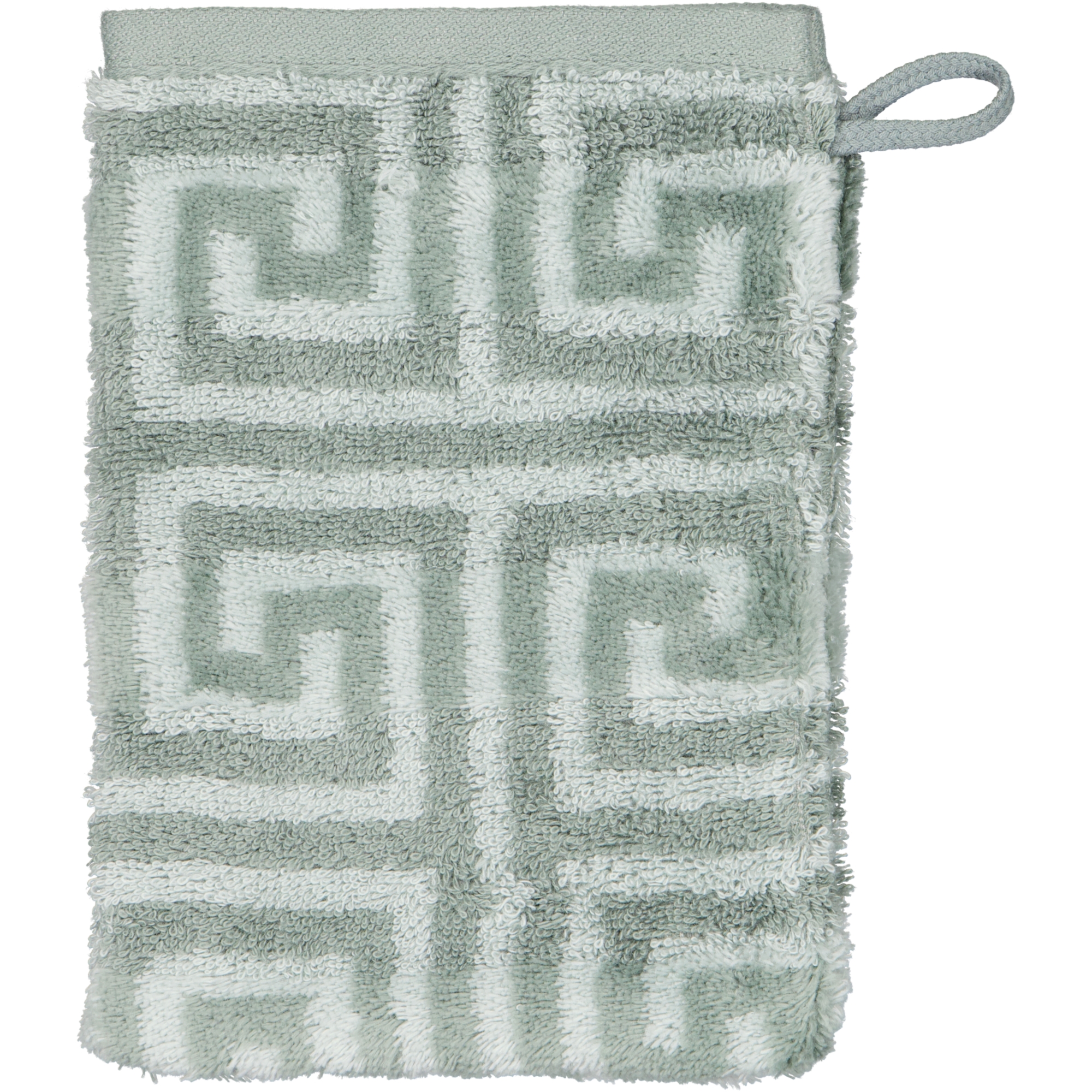 Cawö Handtücher Noblesse Elegance Allover 1088 nordic green - 44 - Waschhandschuh 16x22 cm