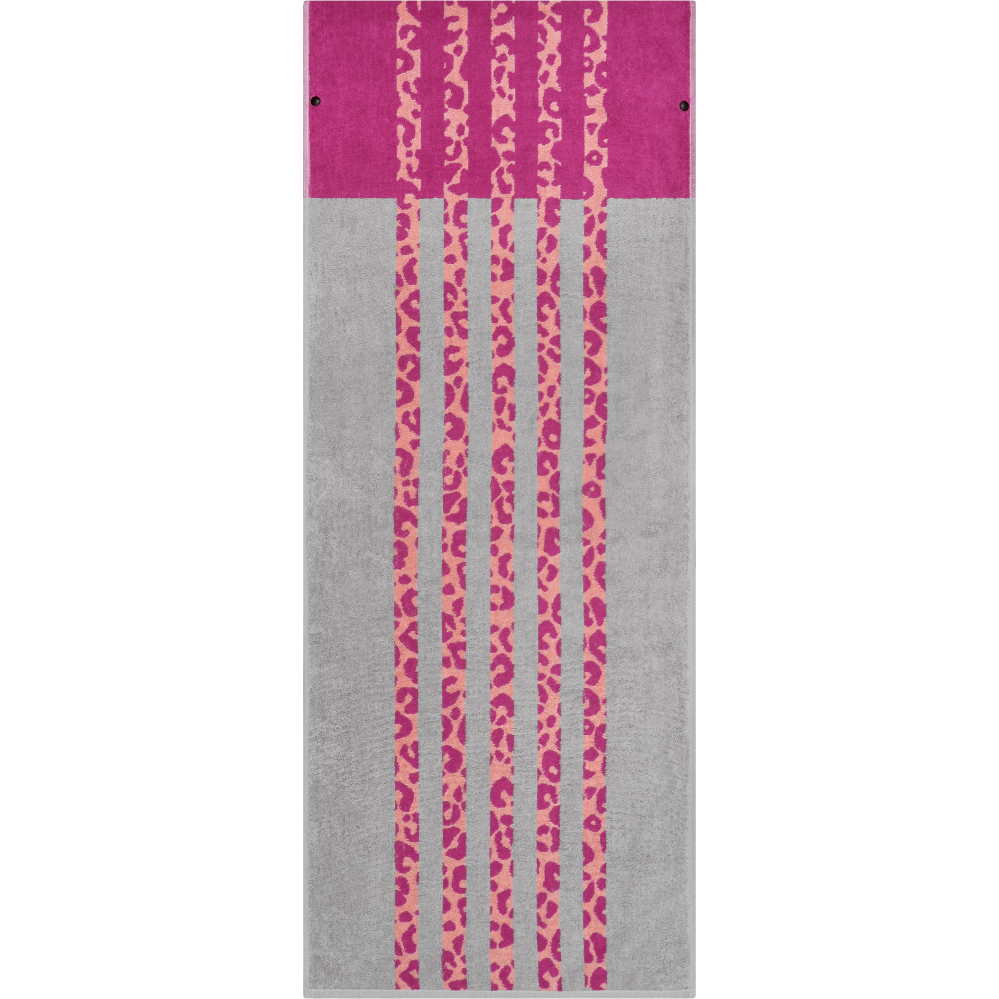 Cawö Fitness-Handtücher LEO STRIPE 6291 vibrant pink - 27 - 50x130 cm