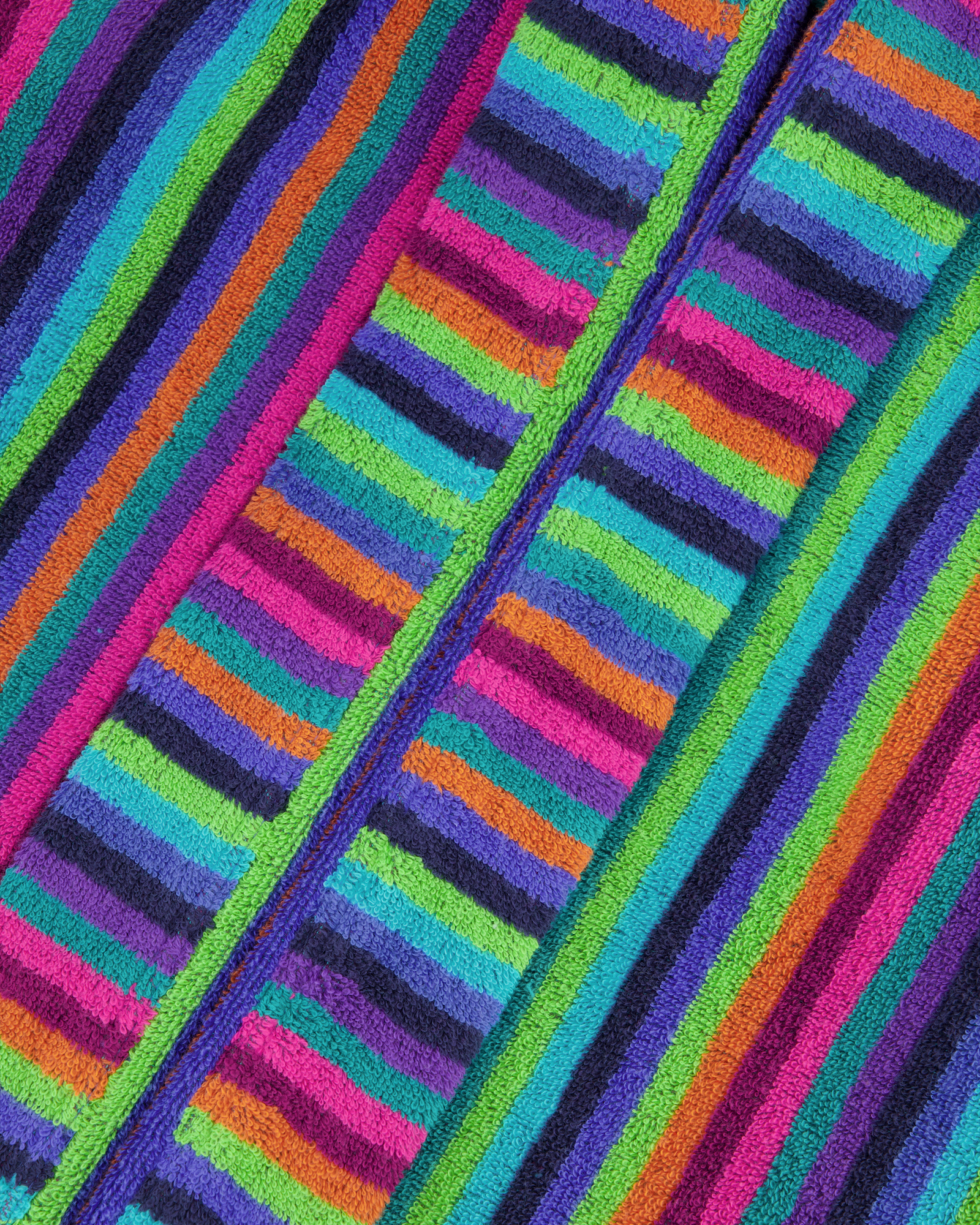Cawö - Damen Kurzmantel Walkfrottier - Kapuze 7049 - Farbe: 84 - multicolor - S