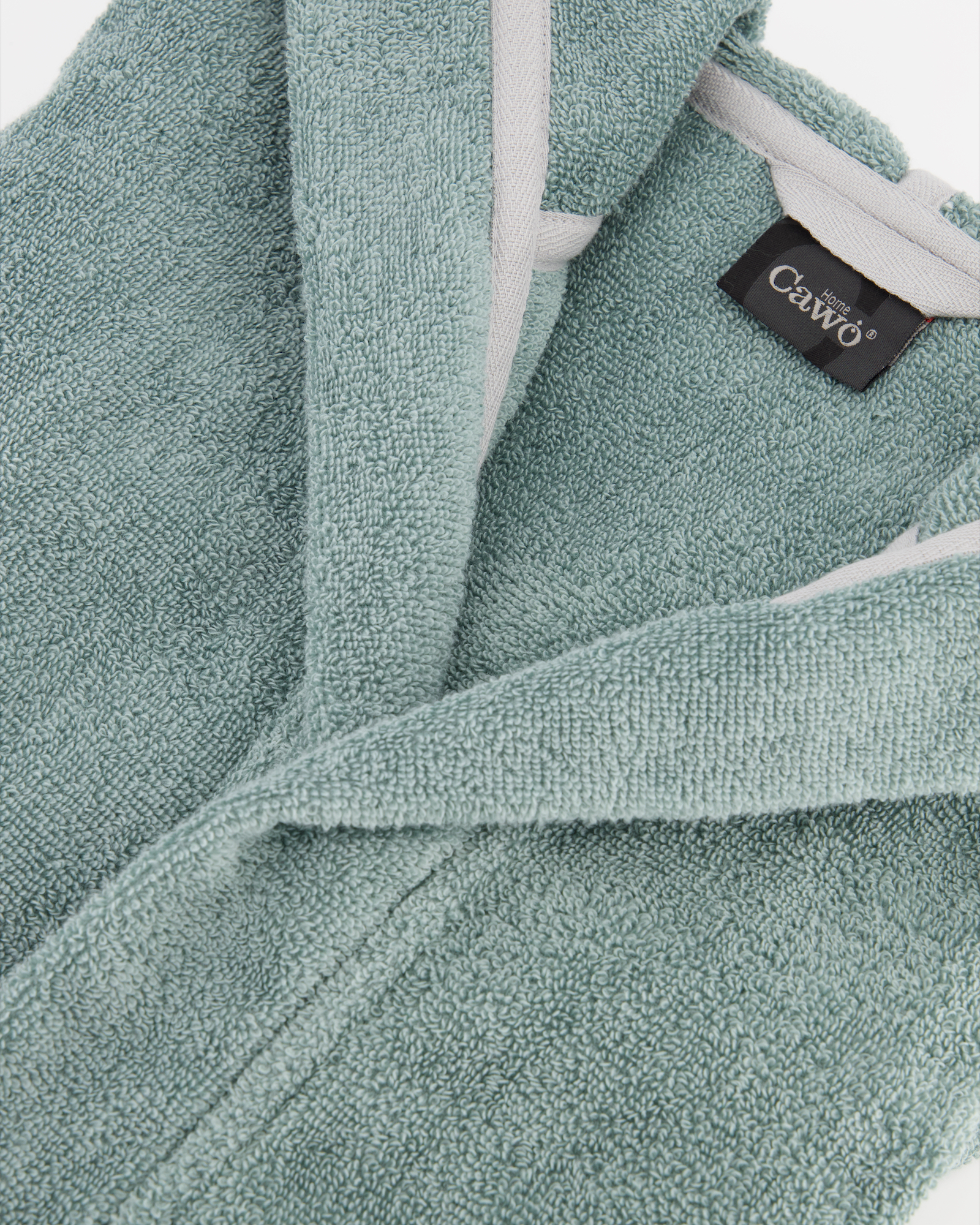 Cawö Home Bademäntel Damen Kapuze Luxury Basics Kapuze 827 fjord - 47