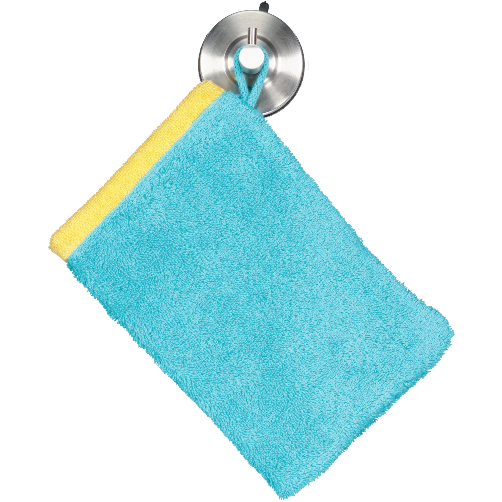 Cawö Handtücher Lifestyle Splash 7071 türkis/apricot - 15 - Waschhandschuh 16x22 cm