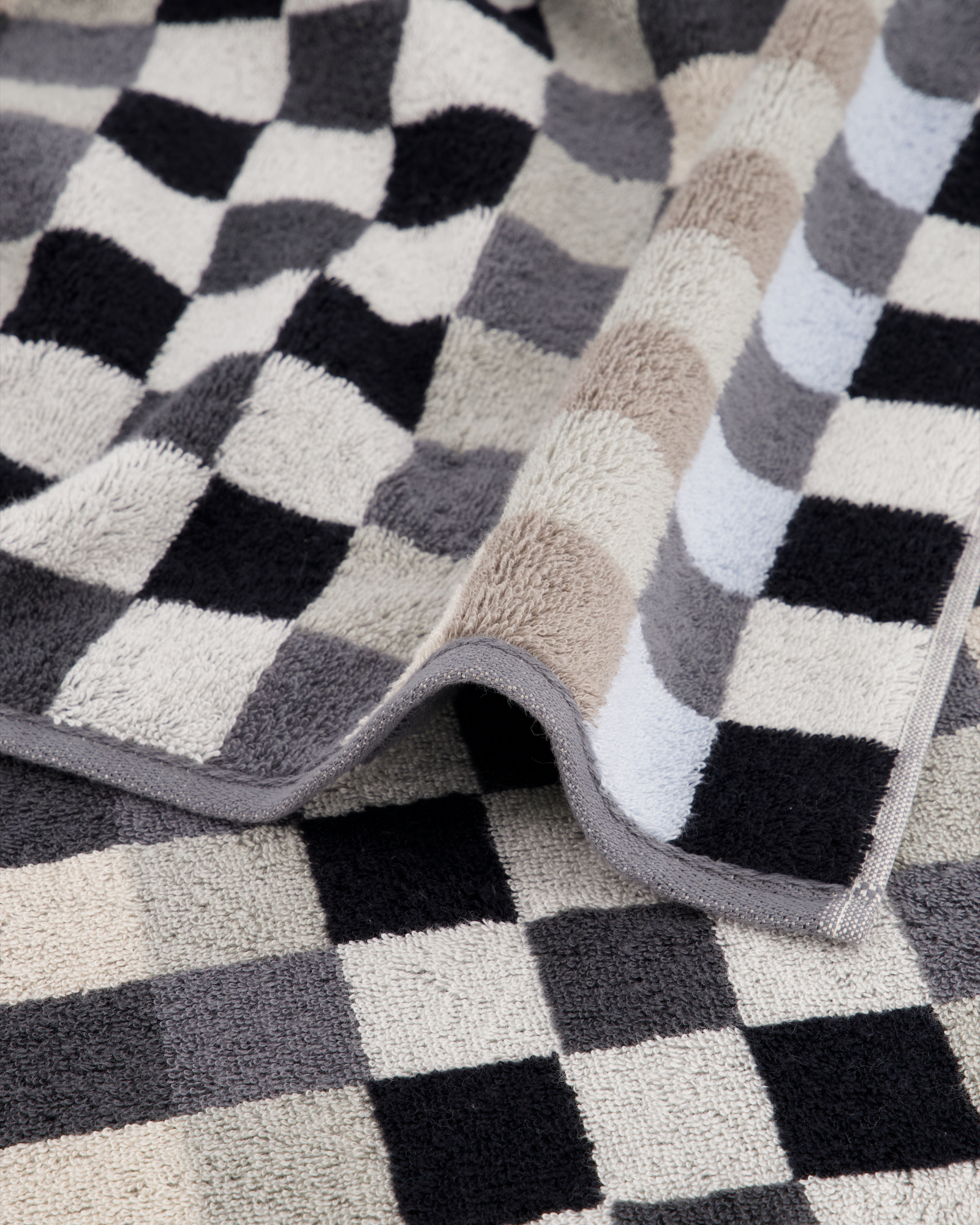Cawö - Unique Karo 942 - Farbe: anthrazit - 77 - Gästetuch 30x50 cm