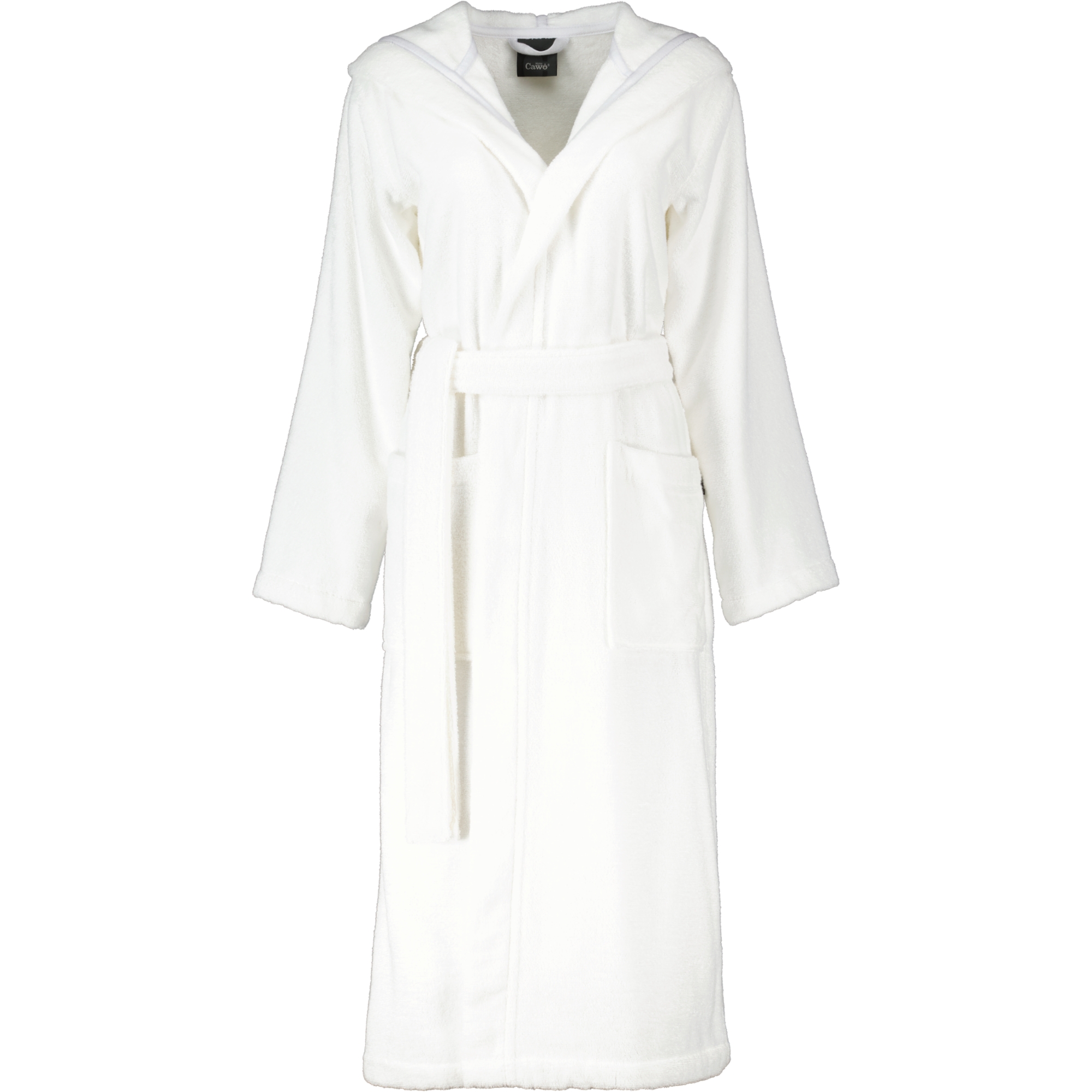 Cawö Home Bademäntel Damen Kapuze Luxury Basics Kapuze 827 weiß - 67
