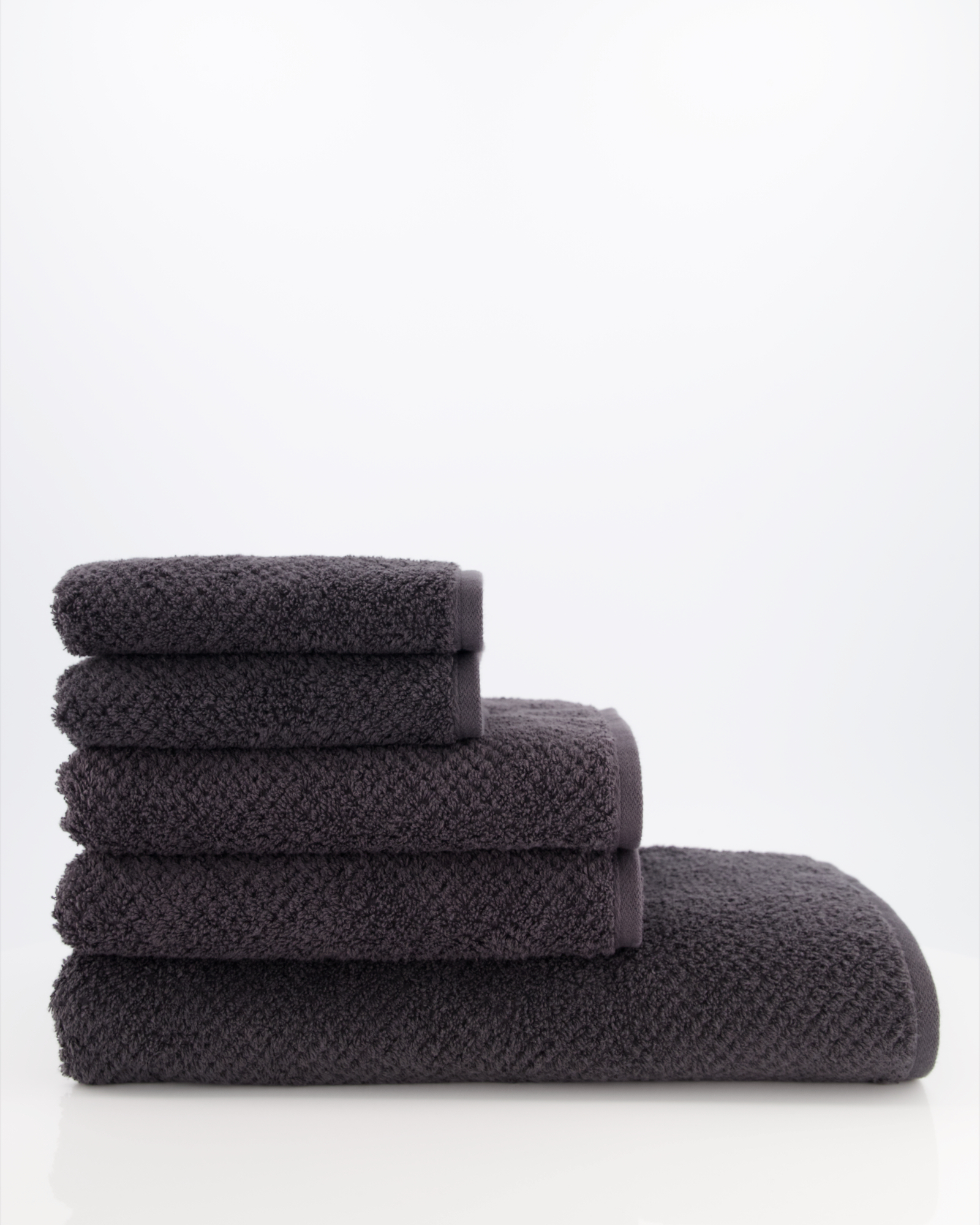 Cawö Handtücher Pure 6500 basalt - 740 - Seiflappen 30x30 cm