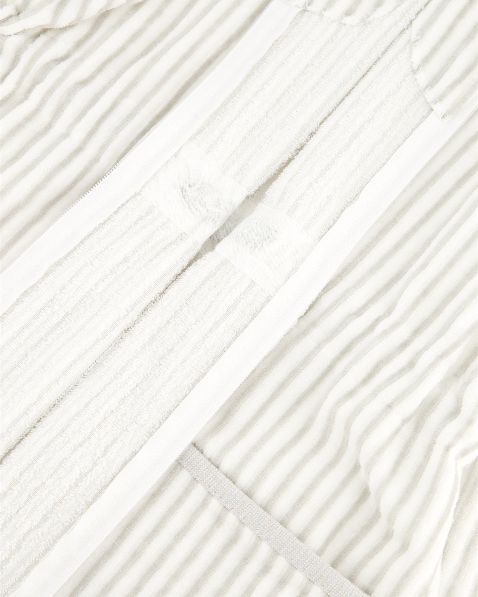Cawö Bademäntel Damen Reißverschluss 6416 weiss-silber - 76
