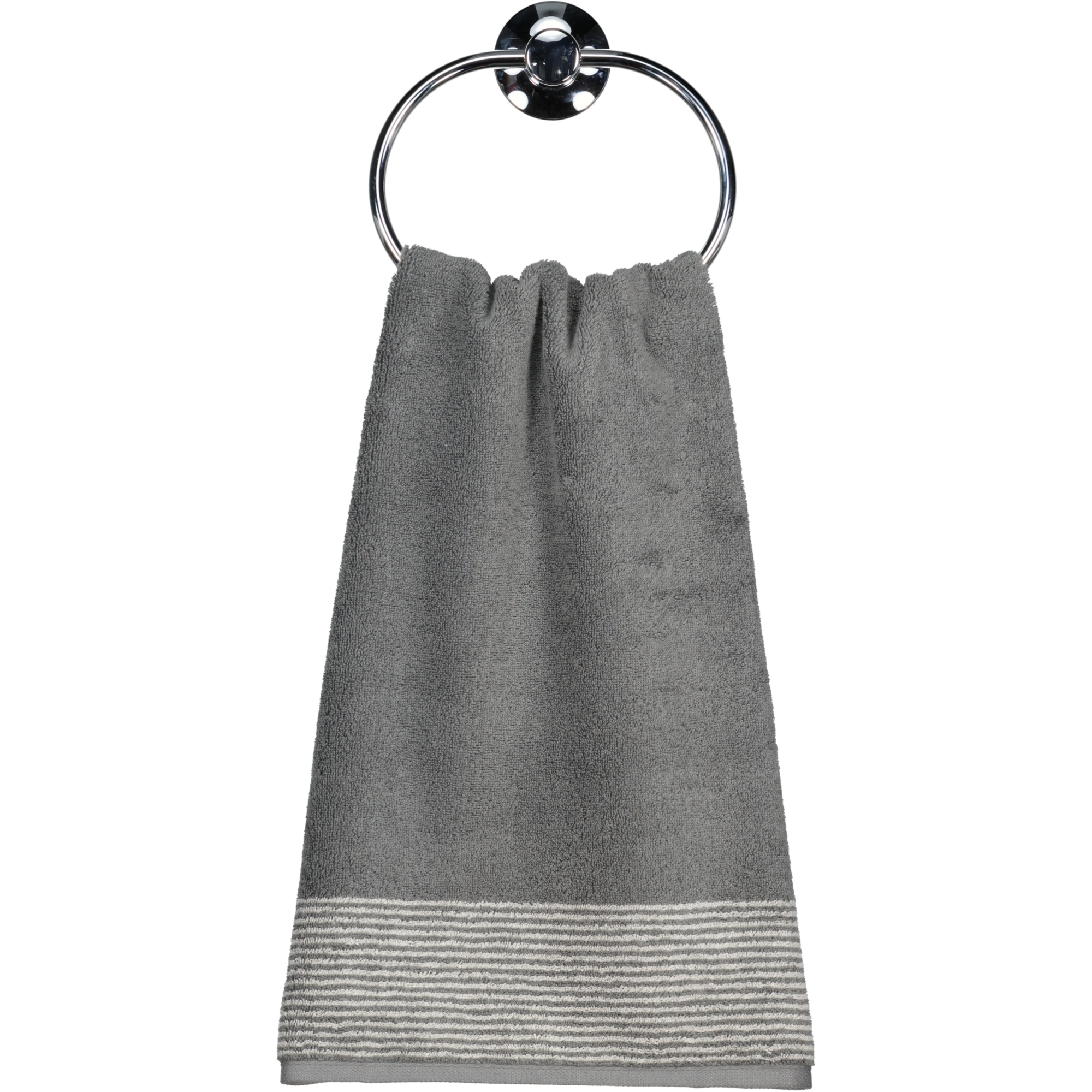 Cawö - Luxury Home Two-Tone 590 - Farbe: schiefer - 77 - Handtuch 50x100 cm