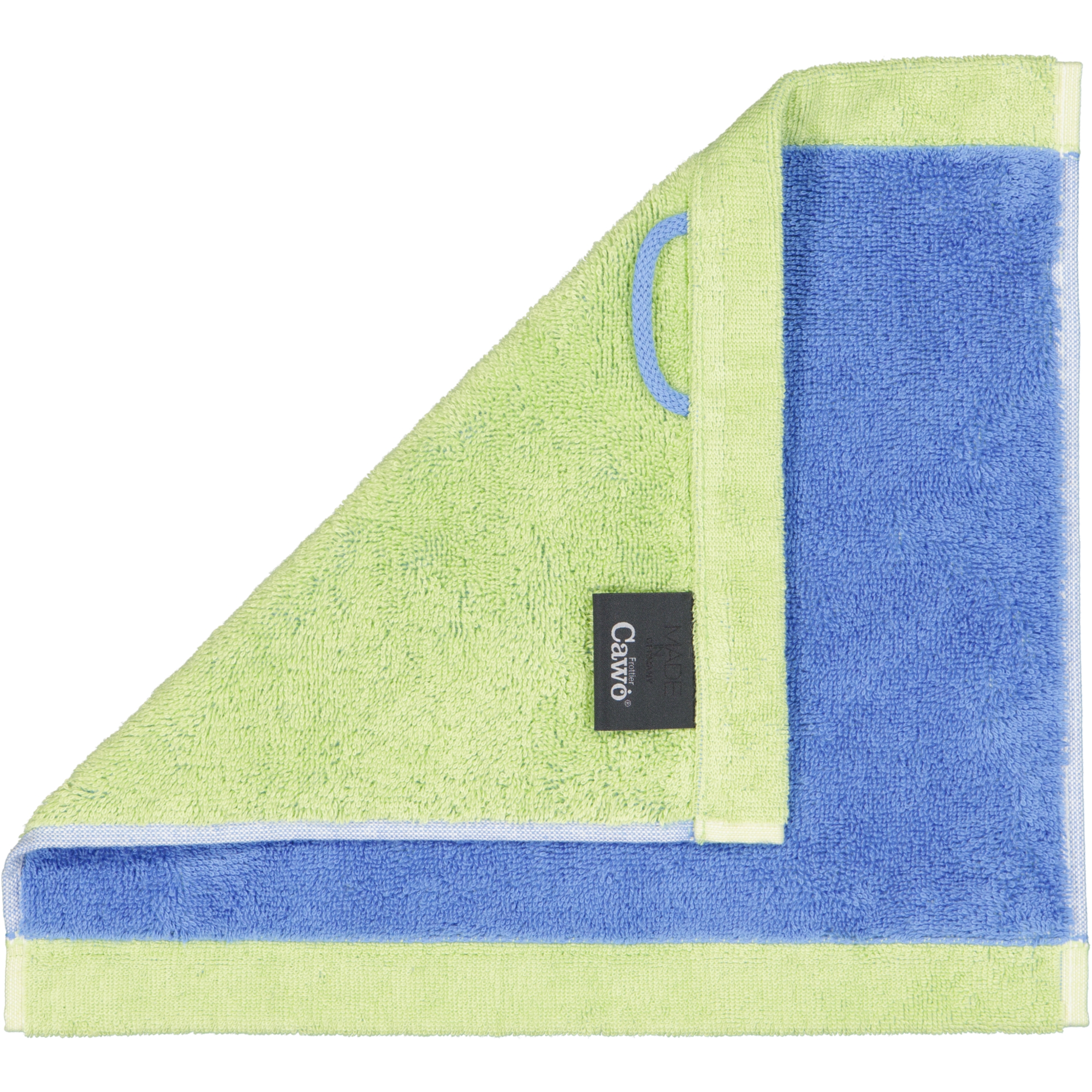 Cawö Handtücher Lifestyle Splash 7071 capri/pistazie - 14 - Seiflappen 30x30 cm