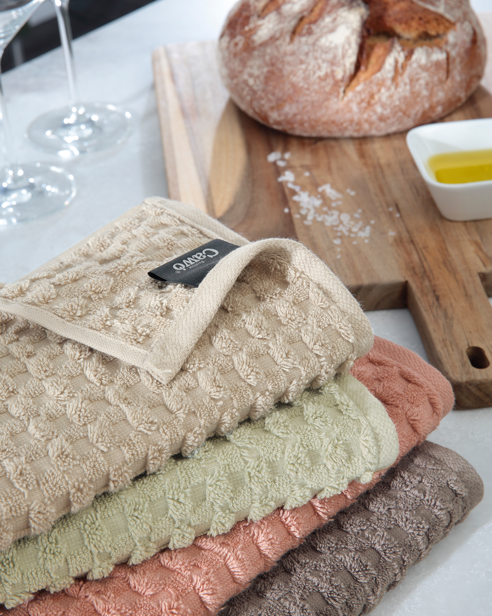 Cawö Cuisine Pro Uni 520 - Küchenhandtuch 50x50 cm - Farbe: anthrazit - 774