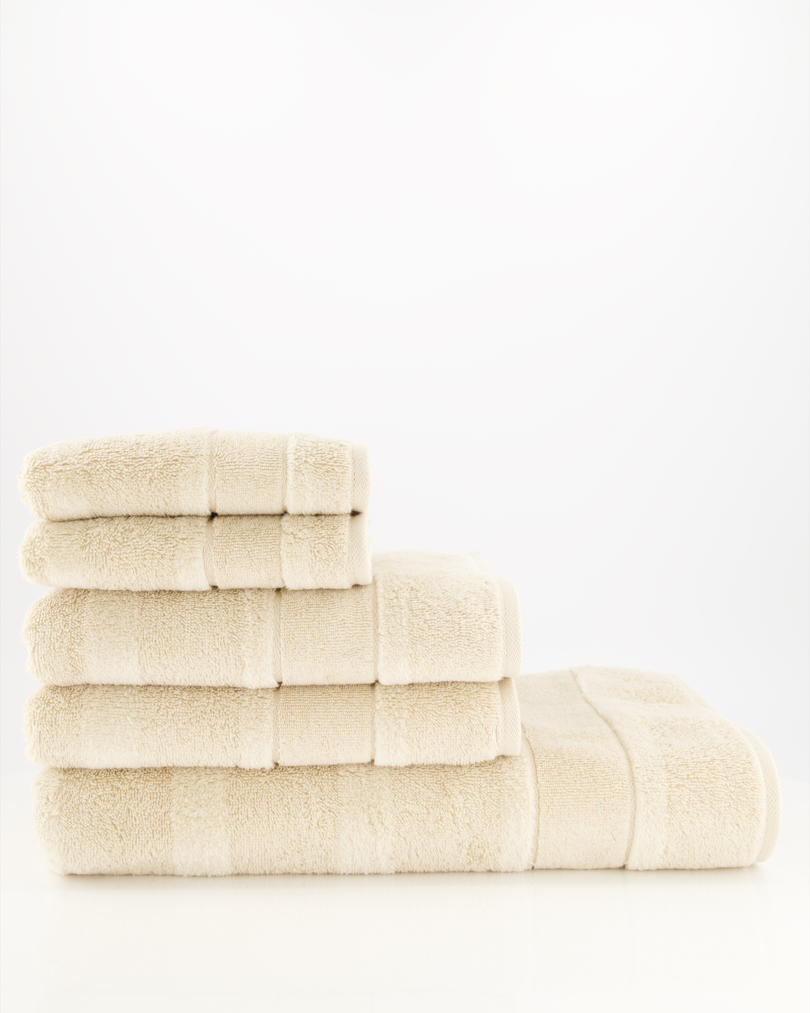 Cawö Handtücher Noblesse2 Uni 1002 beige - 370 - Handtuch 50x100 cm