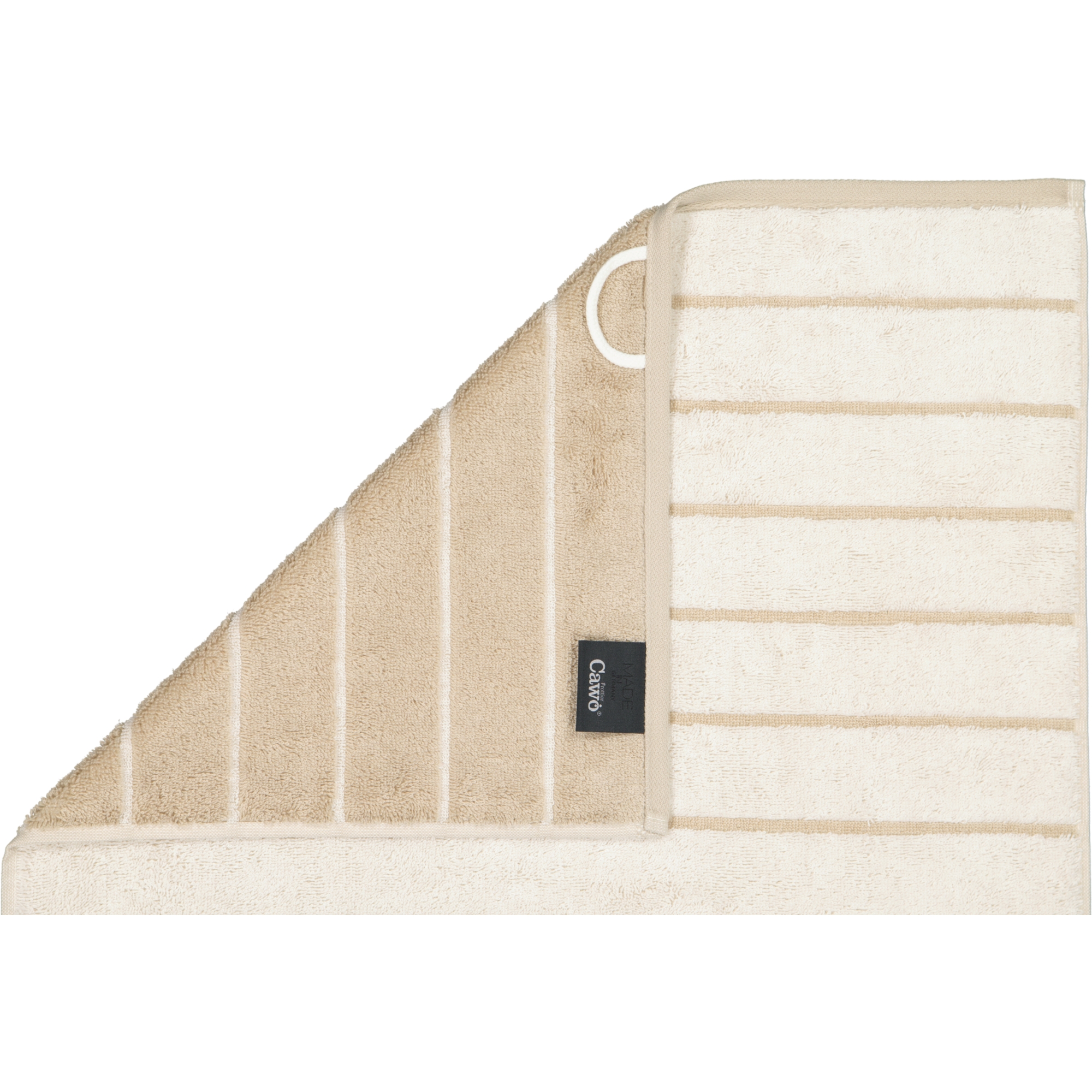 Cawö Handtücher Balance Doubleface 6232 natur - 33 - Waschhandschuh 16x22 cm