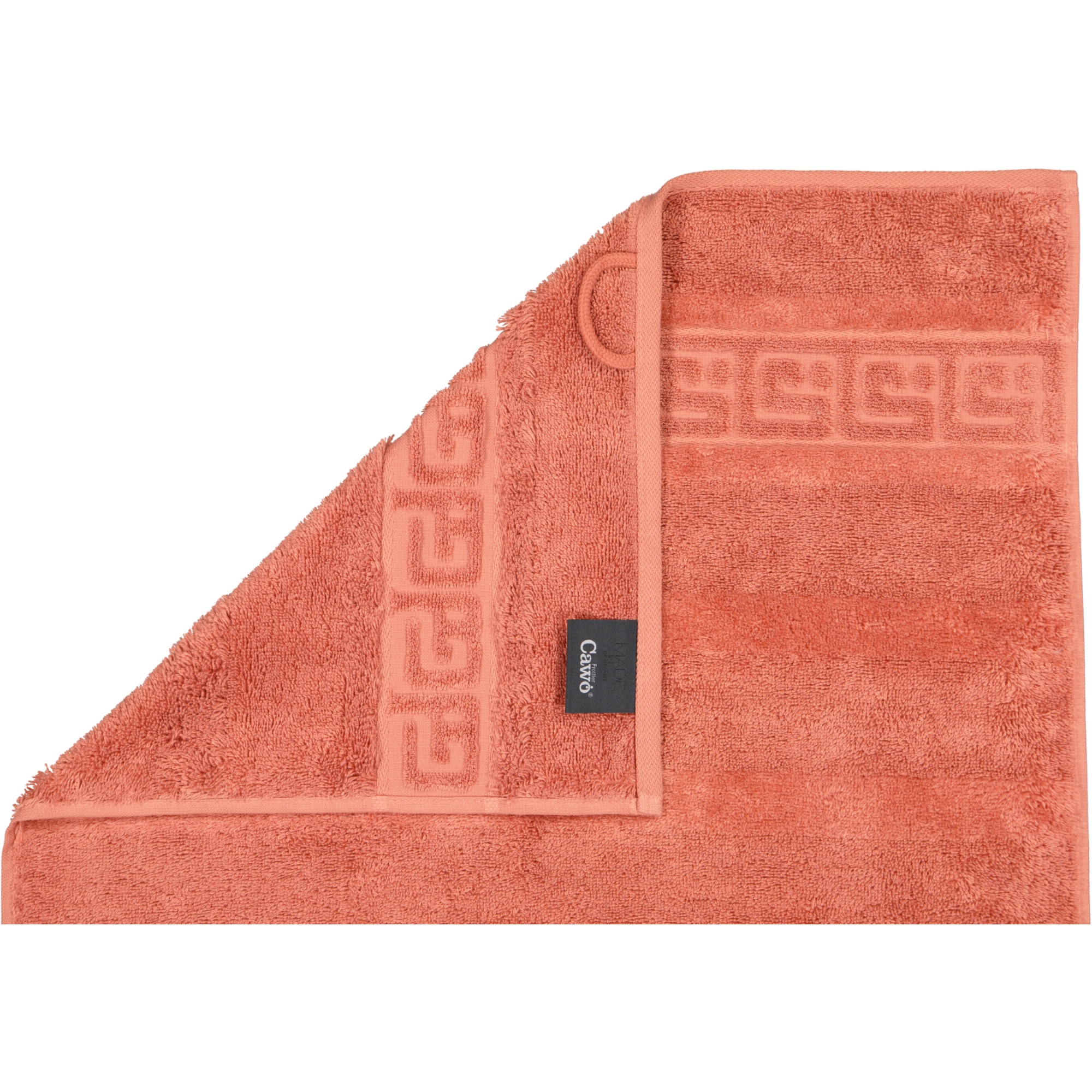 Cawö Handtücher Noblesse Uni 1001 brick - 387 - Waschhandschuh 16x22 cm