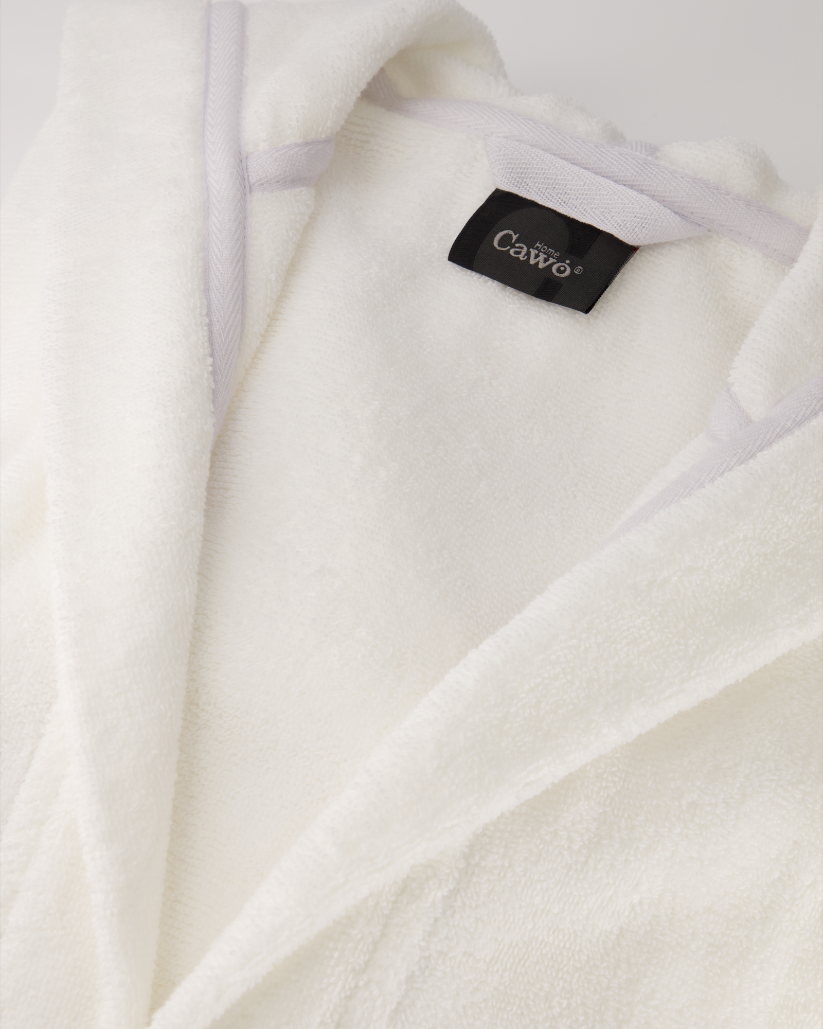 Cawö Home Bademäntel Damen Kapuze Luxury Basics Kapuze 827 weiß - 67
