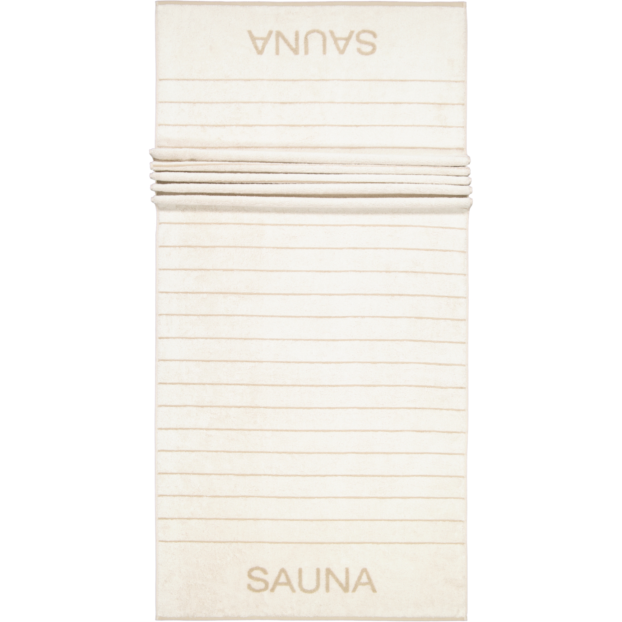 Cawö Saunatücher Balance Doubleface 6237 natur - 33 - 80x200 cm