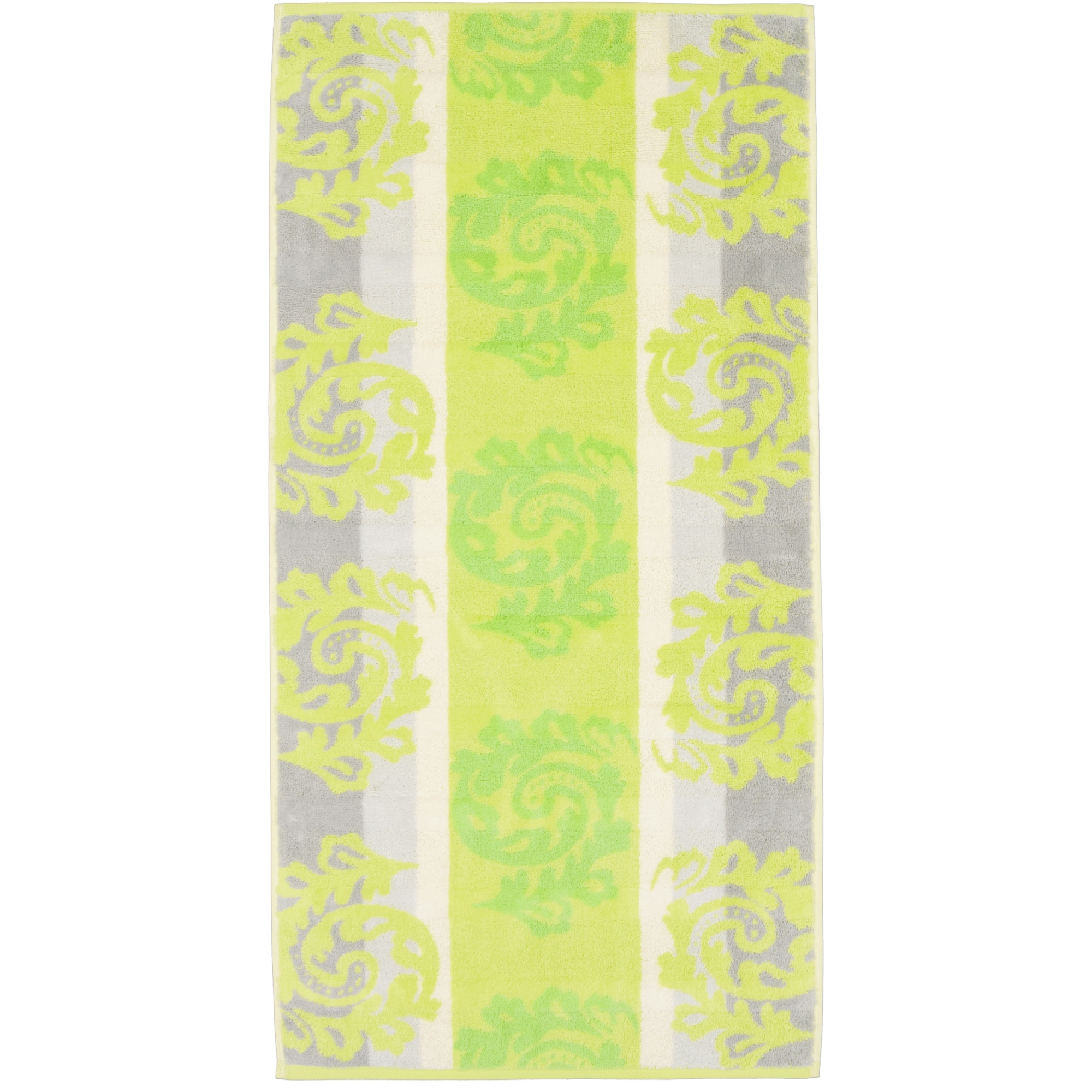 Cawö - Noblesse Cashmere Jacquard 1057 - Farbe: kiwi - 45 - Handtuch 50x100 cm