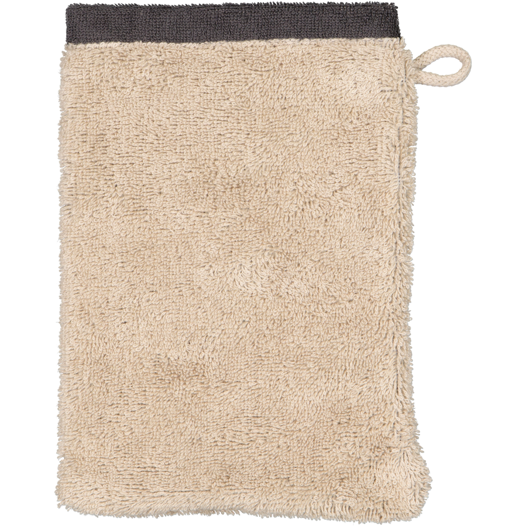Cawö Handtücher Lifestyle Splash 7071 leinen/basalt - 37 - Waschhandschuh 16x22 cm