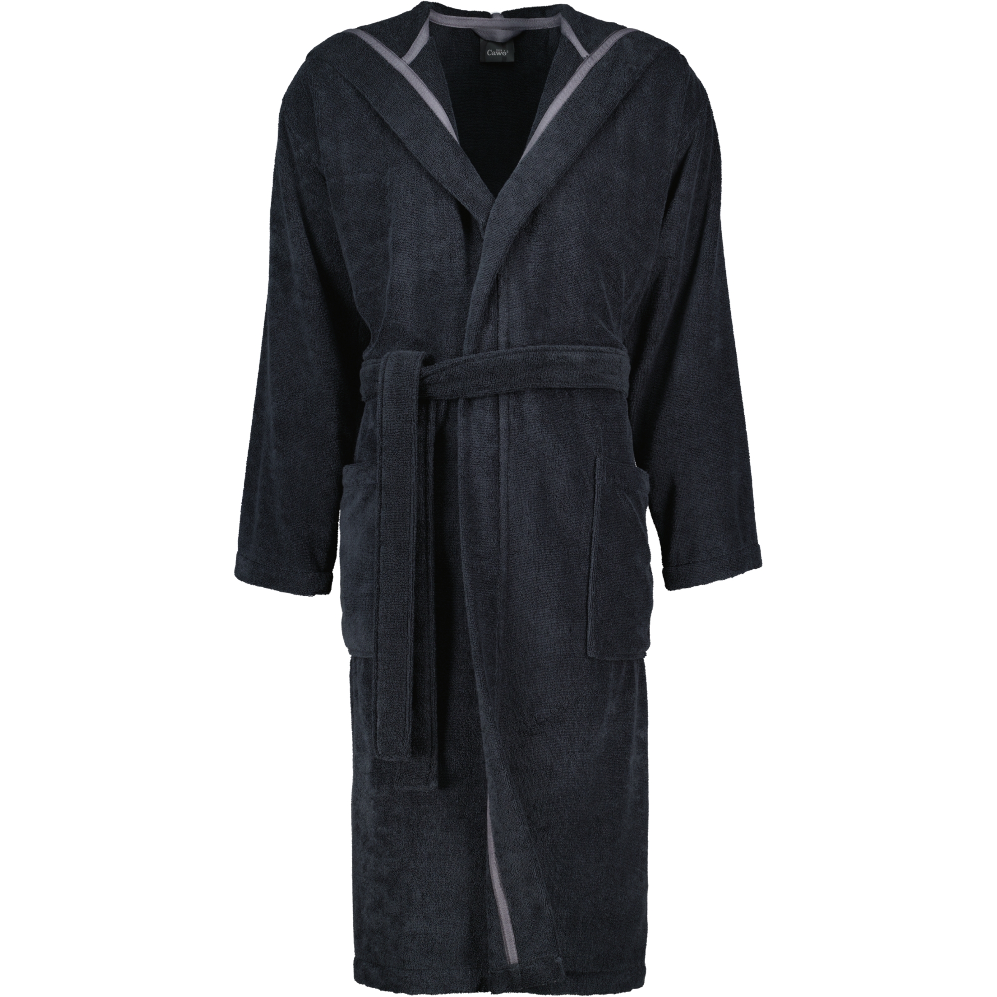 Cawö Home Herren Bademantel Kapuze 829 - Farbe: lava - 97 - L