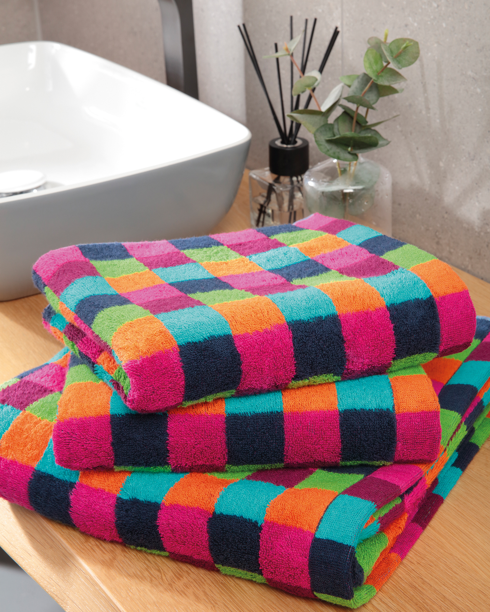 Cawö - Life Style Streifen 7048 - Farbe: 84 - multicolor - Saunatuch 70x180 cm