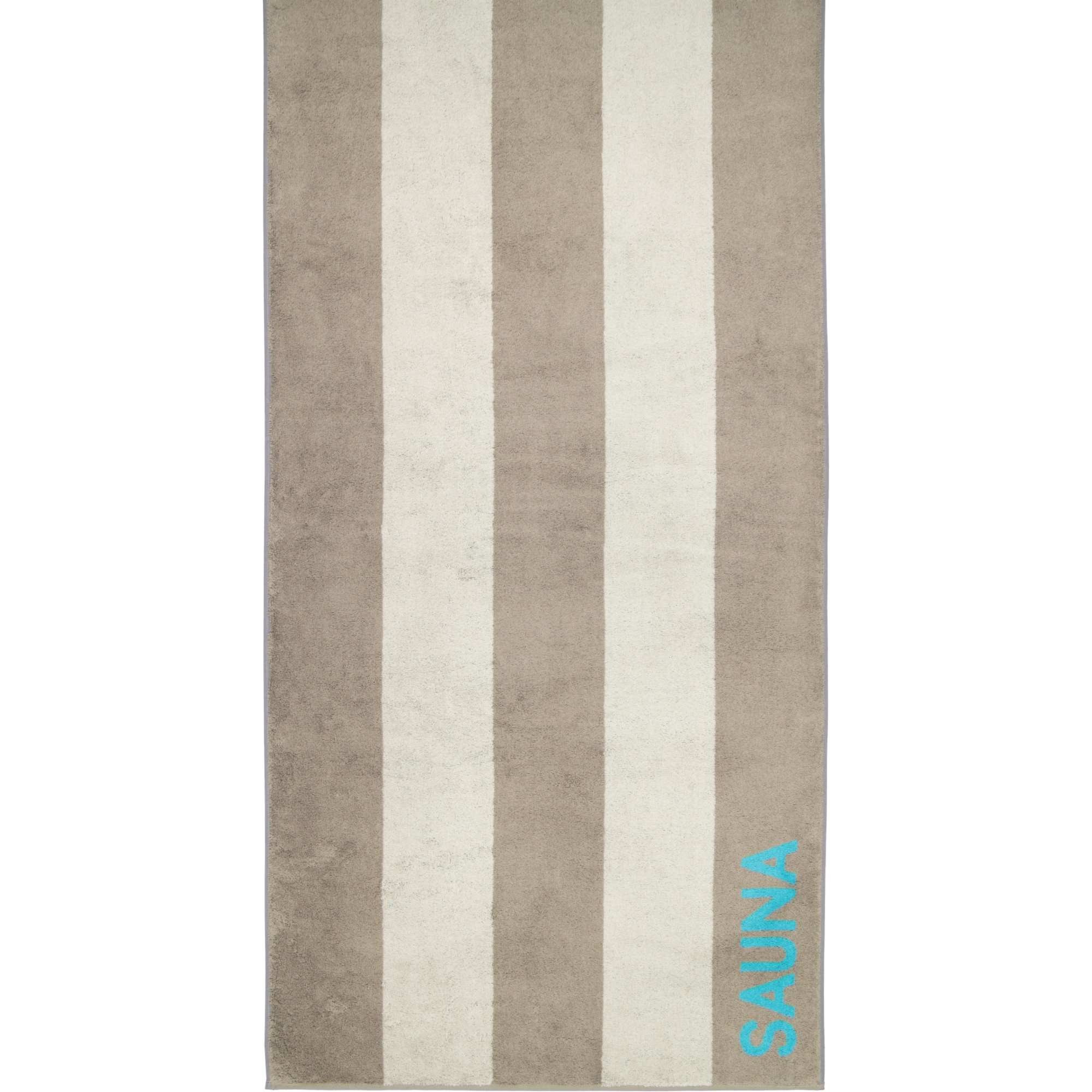 Cawö - Saunatuch 599 - 80x200 cm - Farbe: graphit/türkis - 34