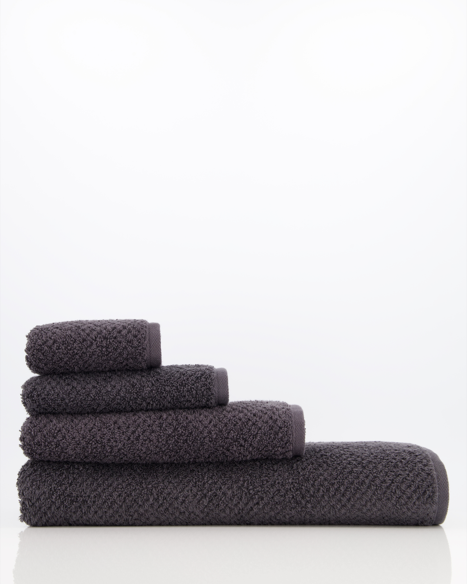 Cawö Handtücher Pure 6500 basalt - 740 - Seiflappen 30x30 cm