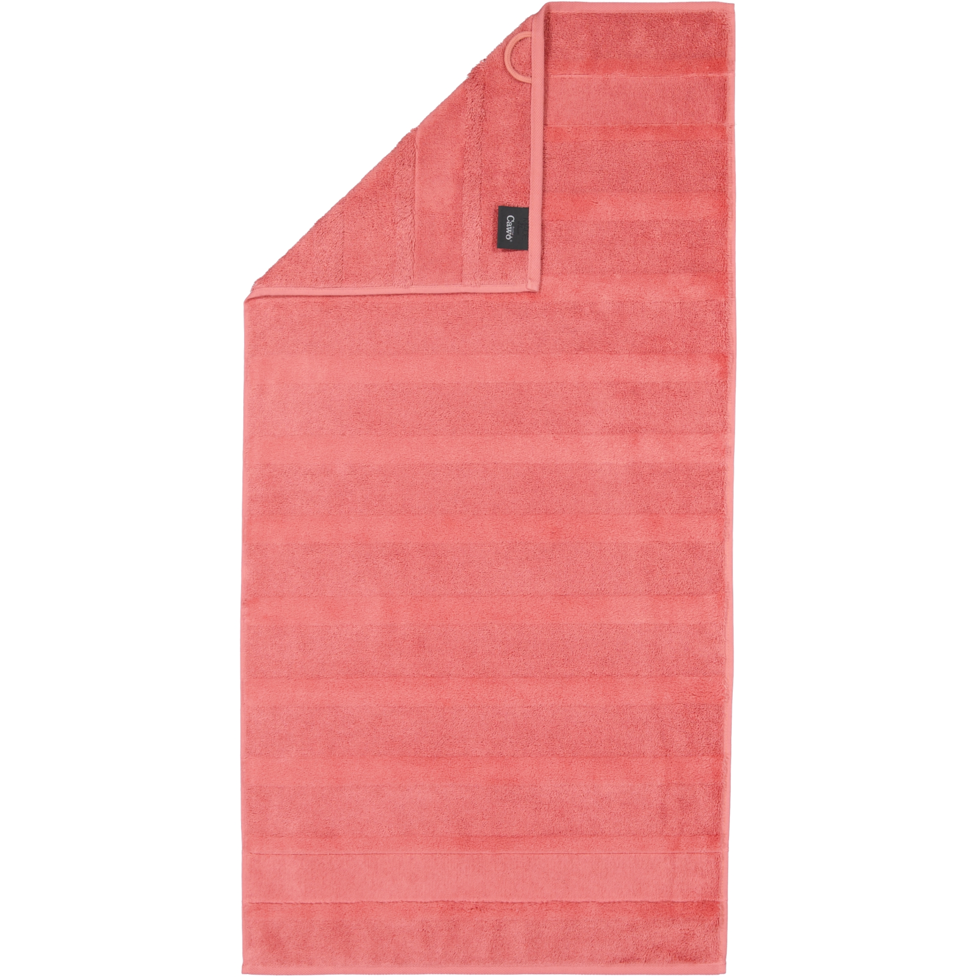 Cawö - Noblesse2 1002 - Farbe: koralle - 255 - Seiflappen 30x30 cm
