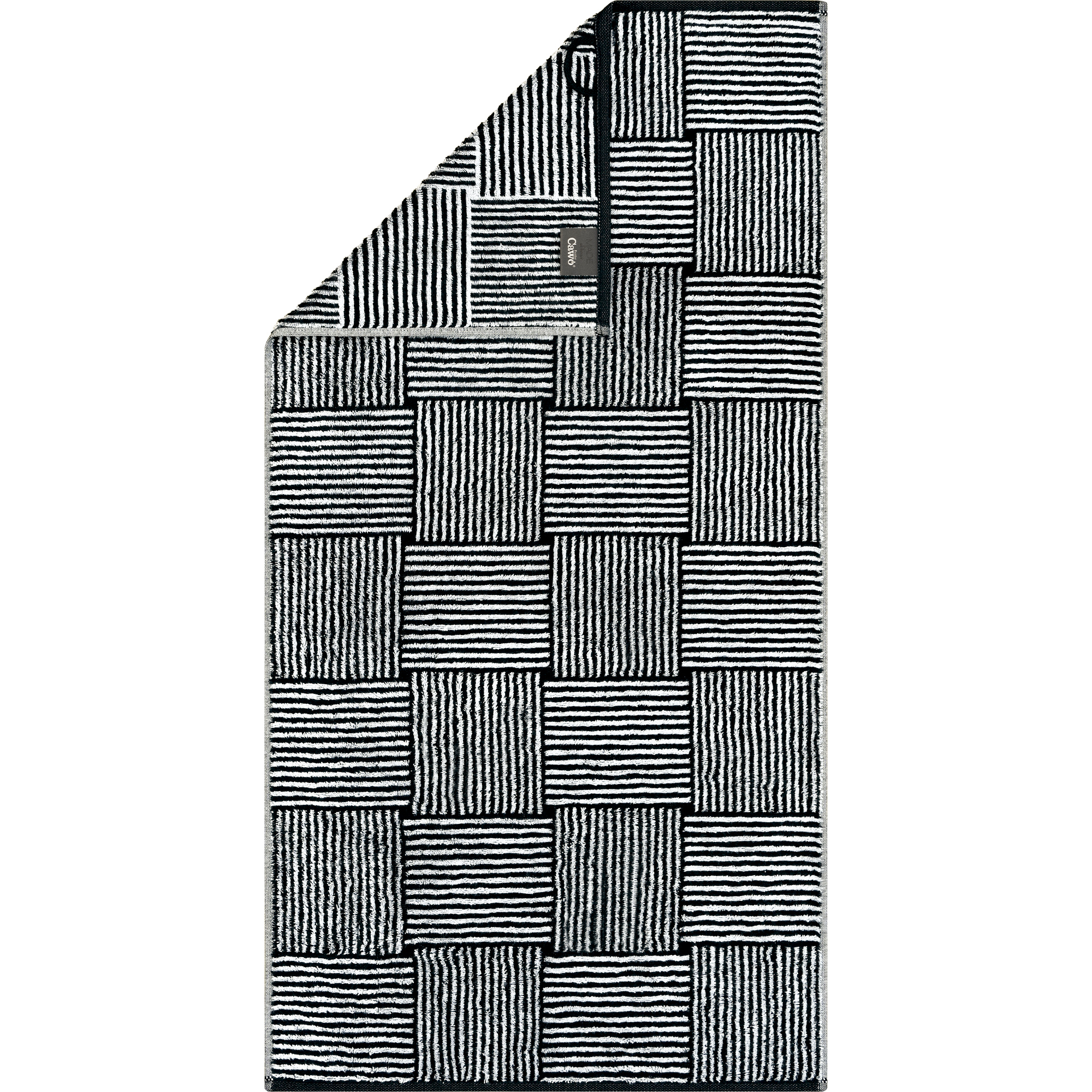 Cawö Handtücher Black&White Chess 6281 schwarz/weiß - 96