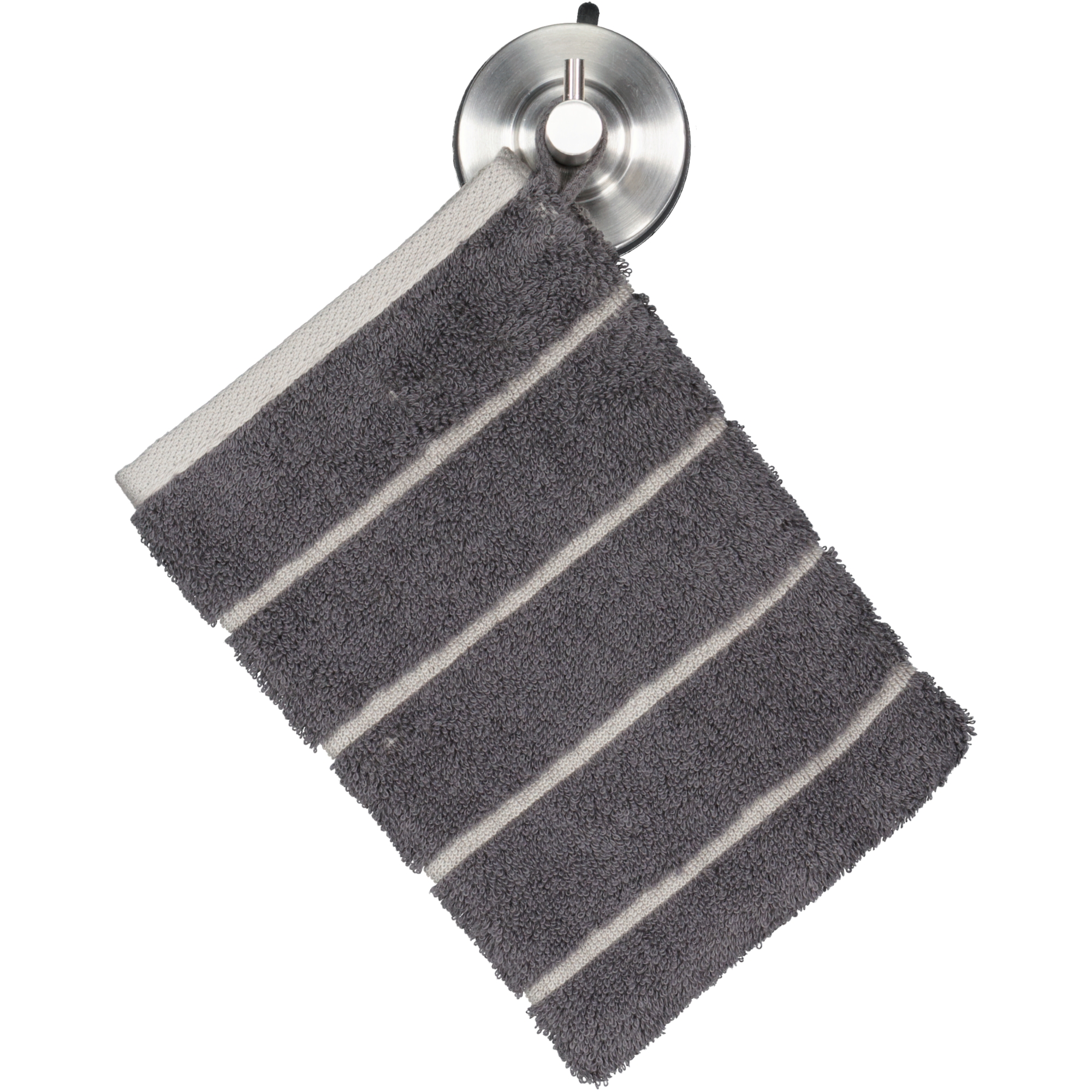 Cawö Handtücher Balance Doubleface 6232 anthrazit - 73 - Waschhandschuh 16x22 cm