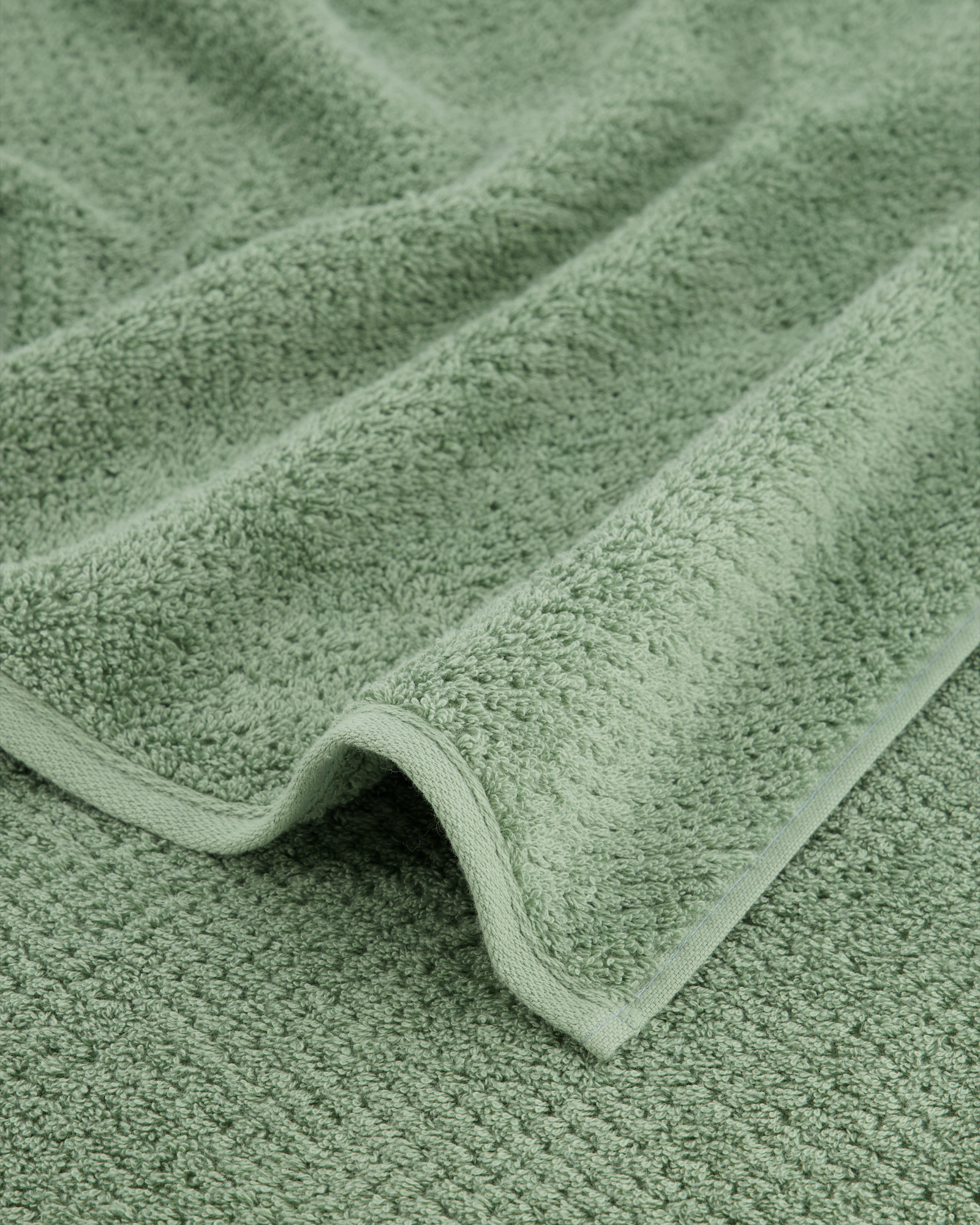 Cawö Handtücher Pure 6500 - Farbe: salbei - 443 - Waschhandschuh 16x22 cm