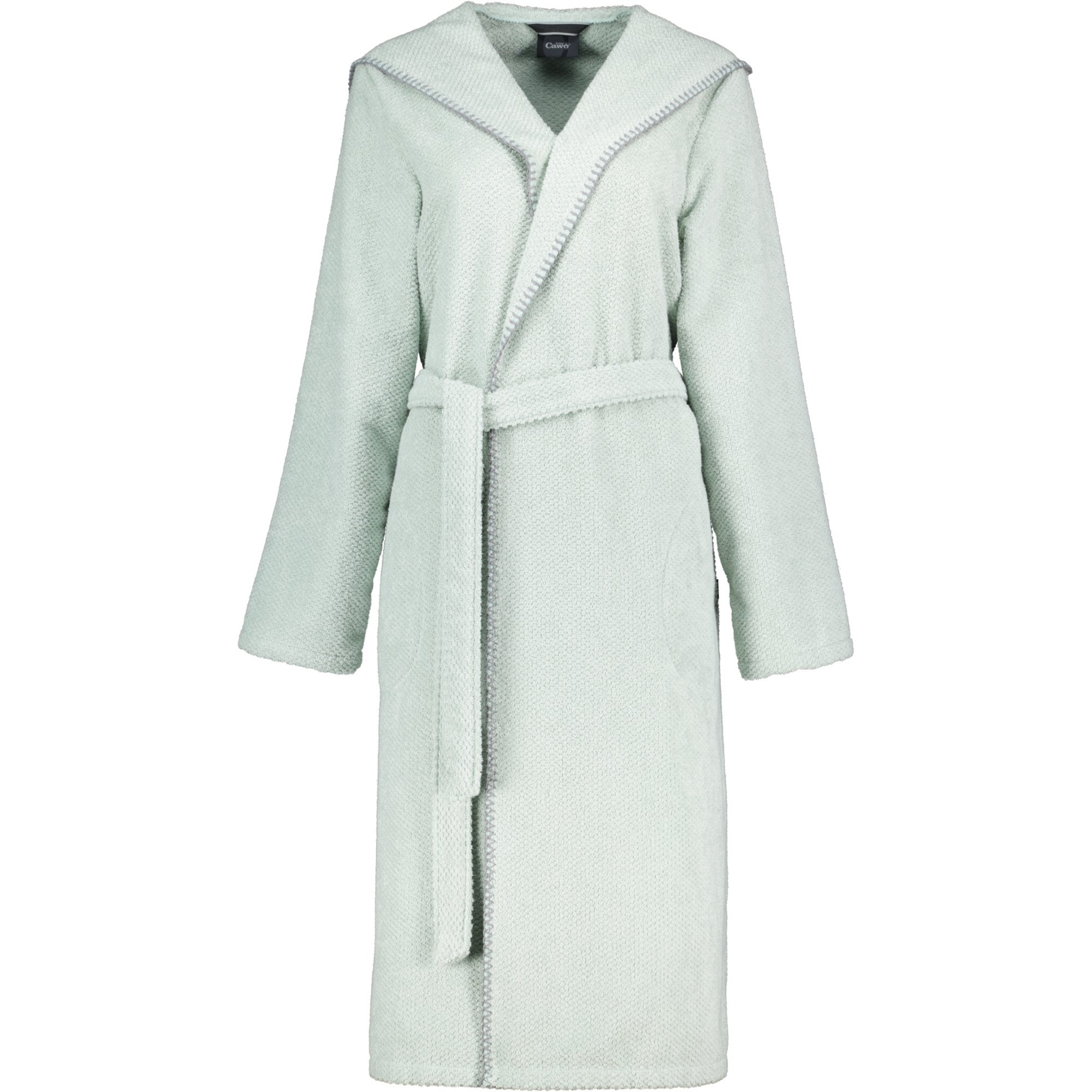 Cawö Bademäntel Damen Kapuze Kapuze 6219 eukalyptus - 450