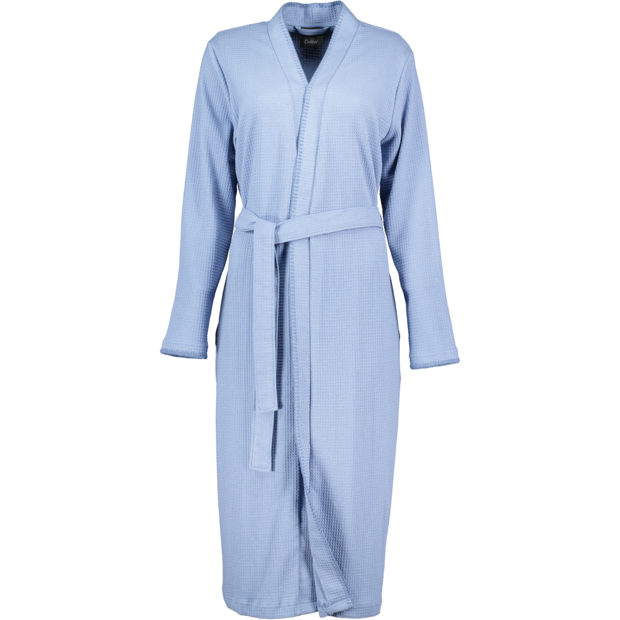 Cawö Home Damen Bademantel Kimono Pique 812 - Farbe: sky - 11 - M