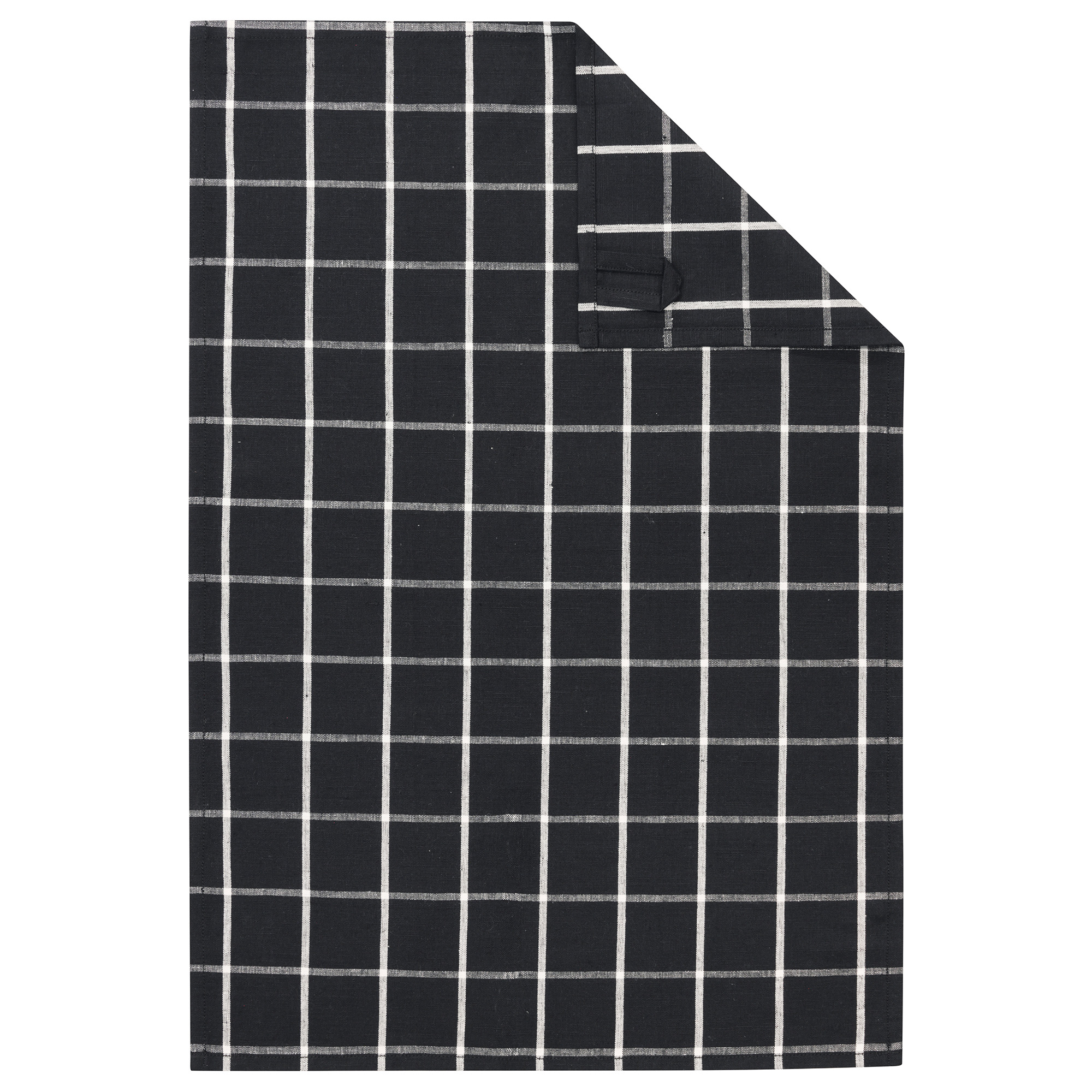 Cawö Cuisine Zoom Karo 123 - Geschirrtuch 50x70 cm - Farbe: schwarz - 97