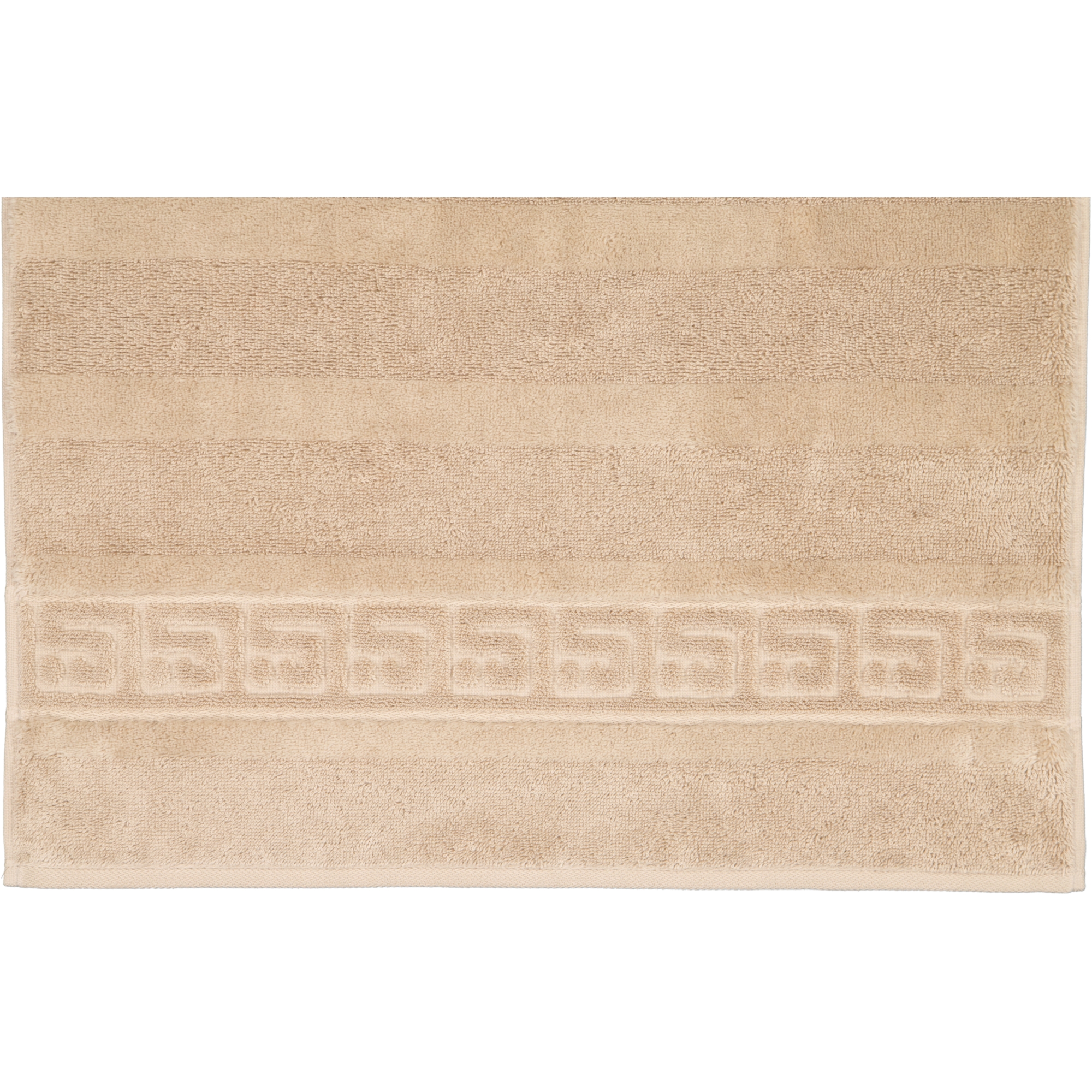 Cawö - Noblesse Uni 1001 - Farbe: 375 - sand - Seiflappen 30x30 cm