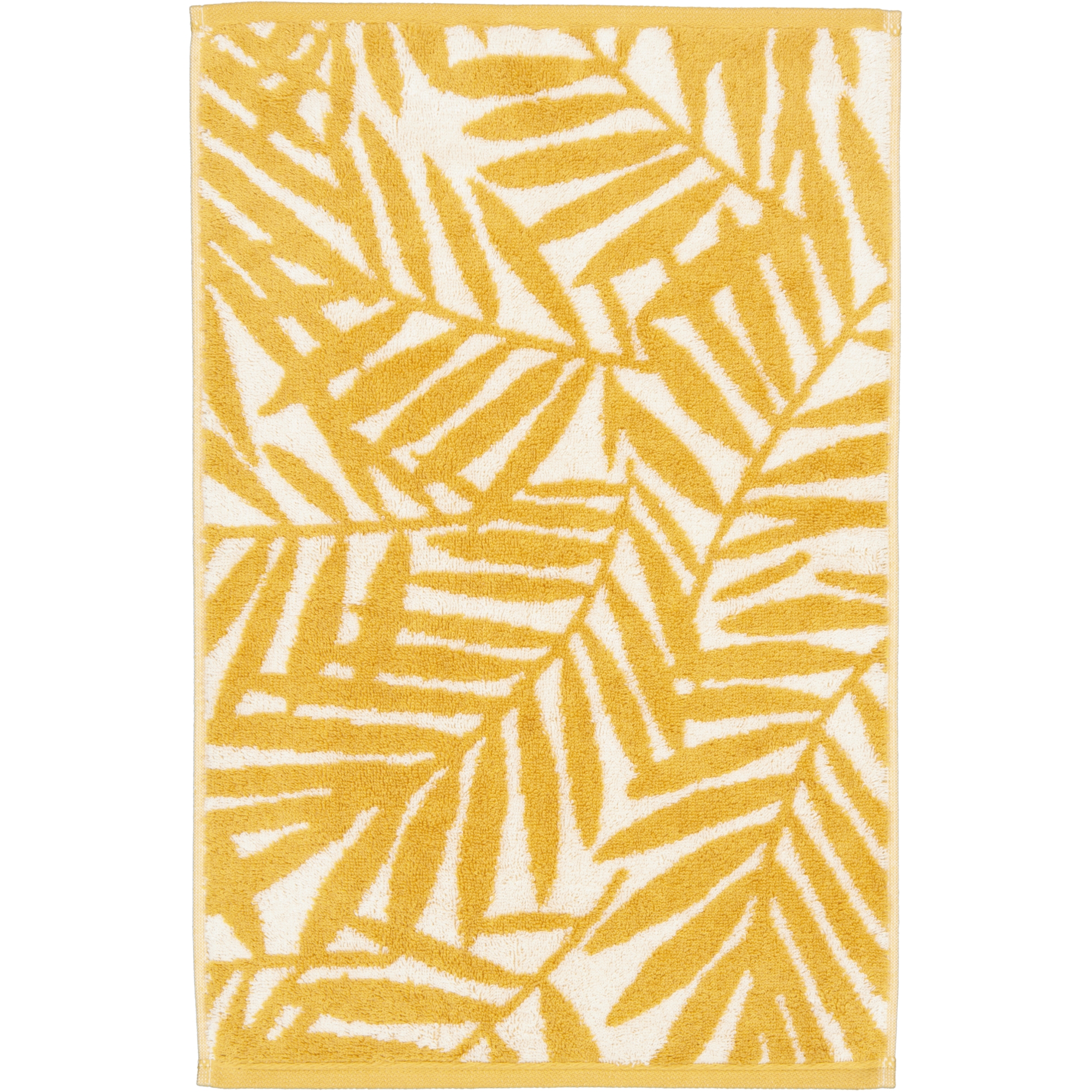Cawö Handtücher Maison Blätter 6267 gold - 35 - Gästetuch 30x50 cm