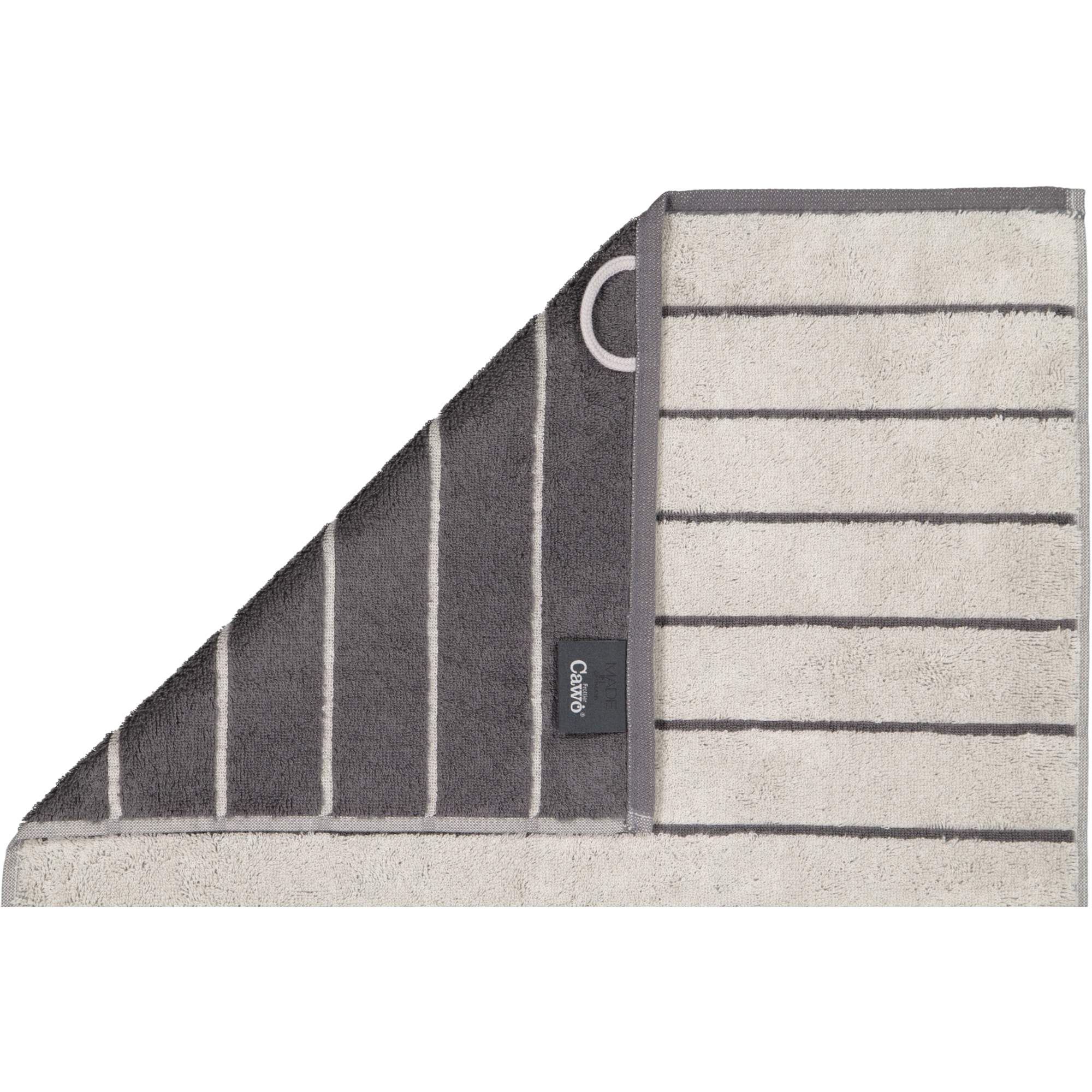 Cawö Handtücher Balance Doubleface 6232 platin - 77 - Waschhandschuh 16x22 cm