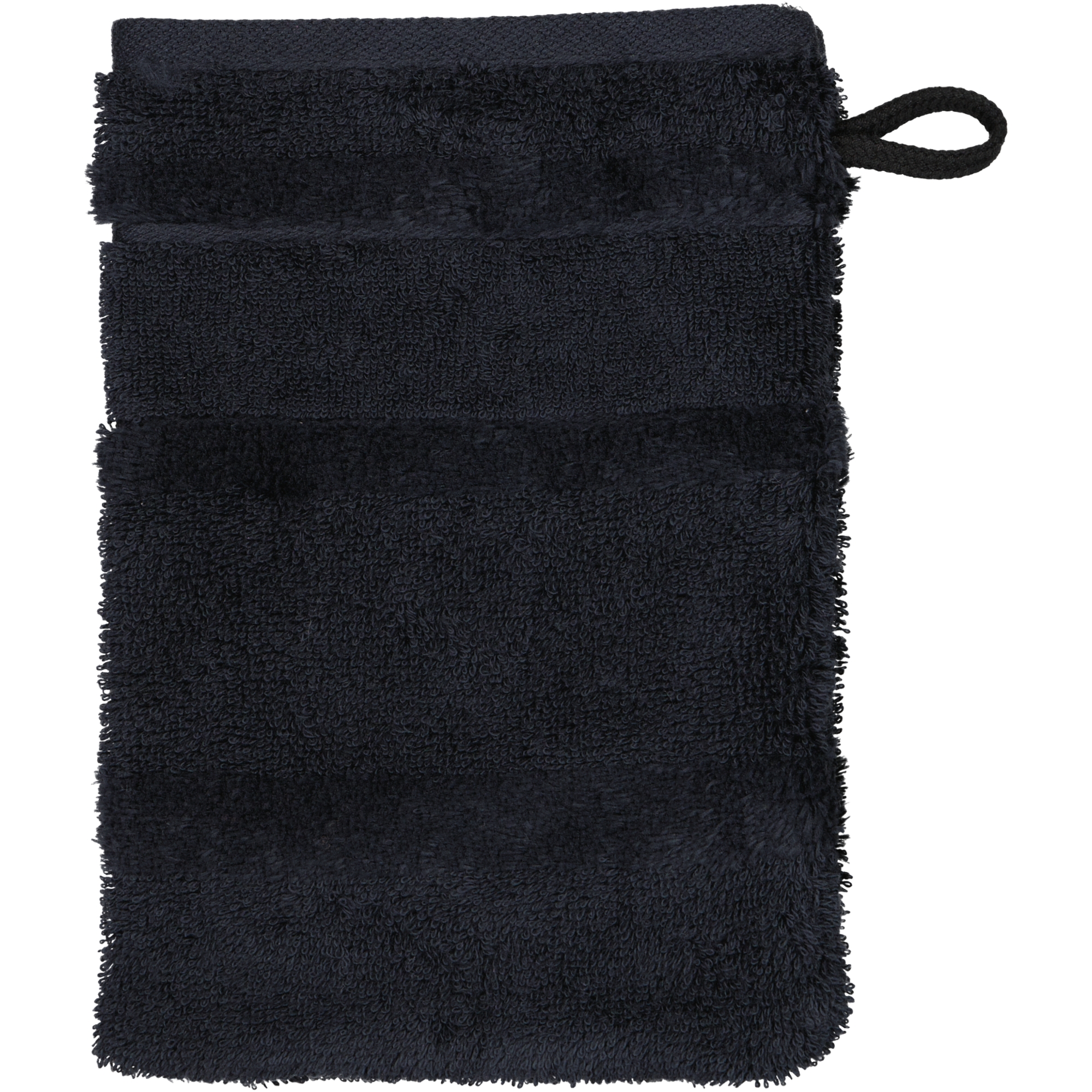 Cawö Handtücher Noblesse2 Uni 1002 schwarz - 906 - Waschhandschuh 16x22 cm
