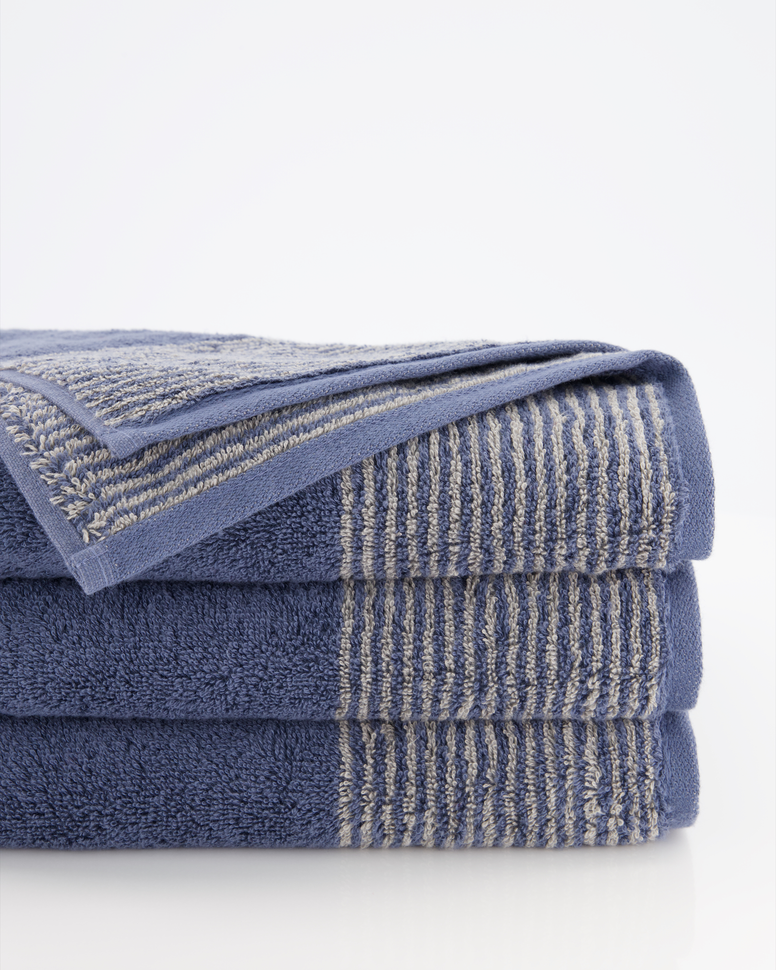 Cawö - Luxury Home Two-Tone 590 - Farbe: nachtblau - 10 - Seiflappen 30x30 cm