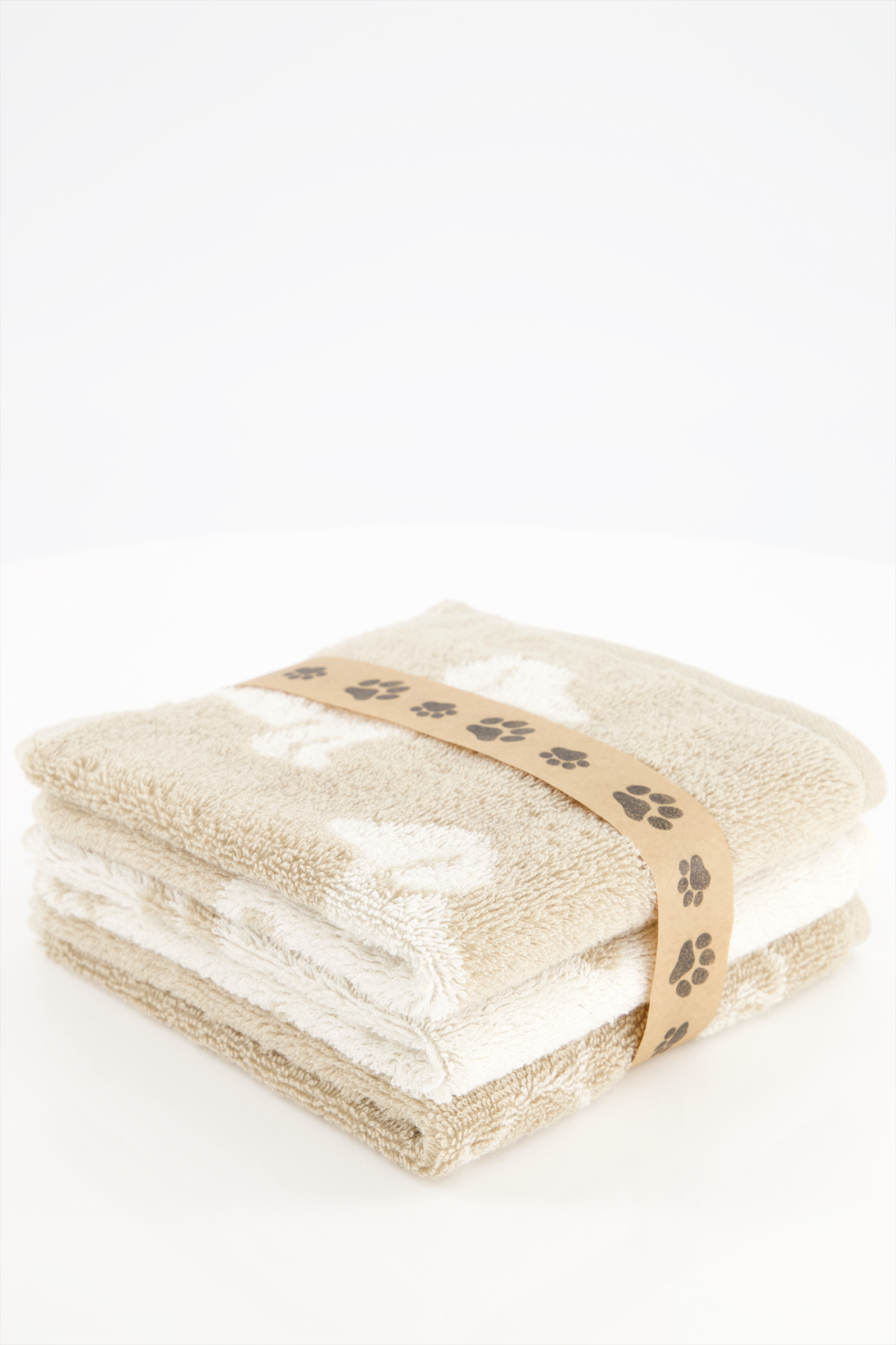 Cawö Seiftücher WE LOVE DOGS Mix 6249 3er Set Natur-Beige - 33 - 30x30 cm